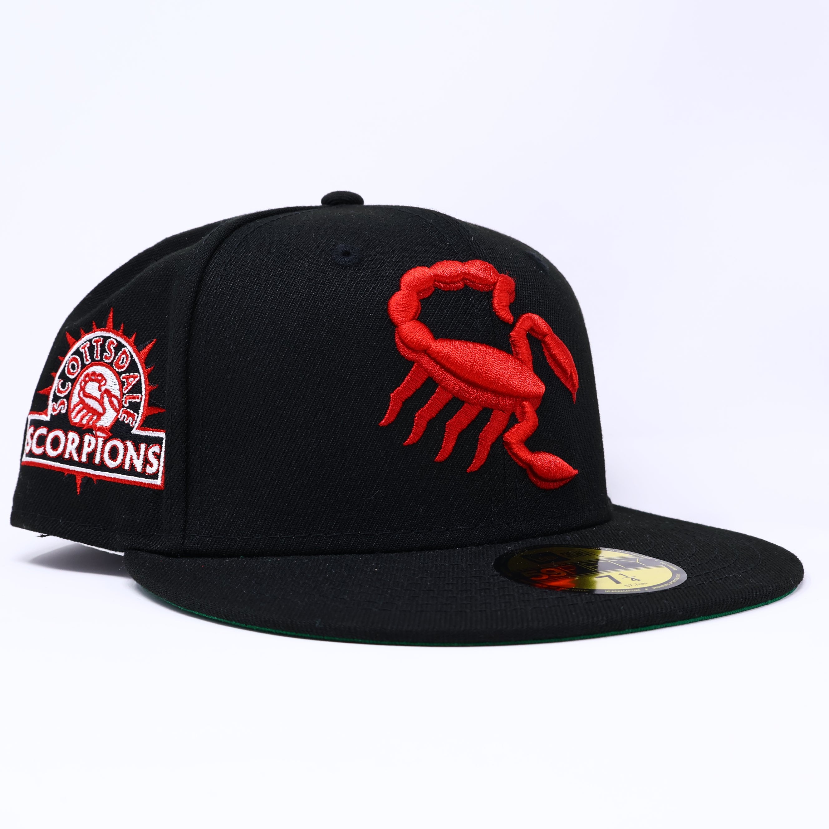 NWT 1/4 Black Scottsdale Scorpions Minor League 59fifty New Era Fitted Hat Cap
