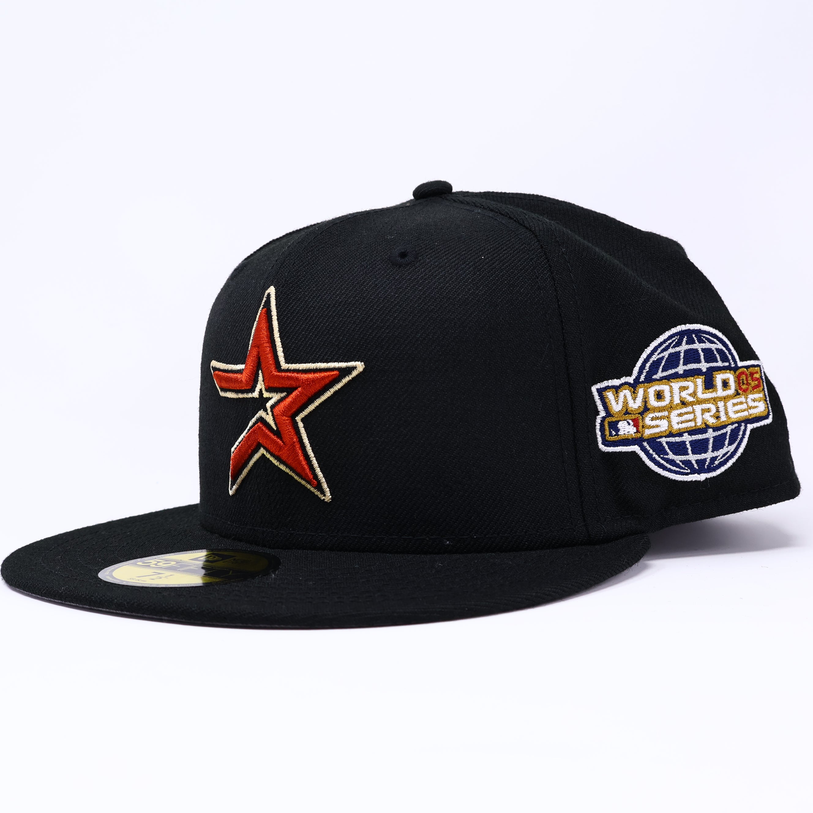 NWT Black Wool Houston Astros 2005 World Series 59fifty New Era Fitted Hat Cap