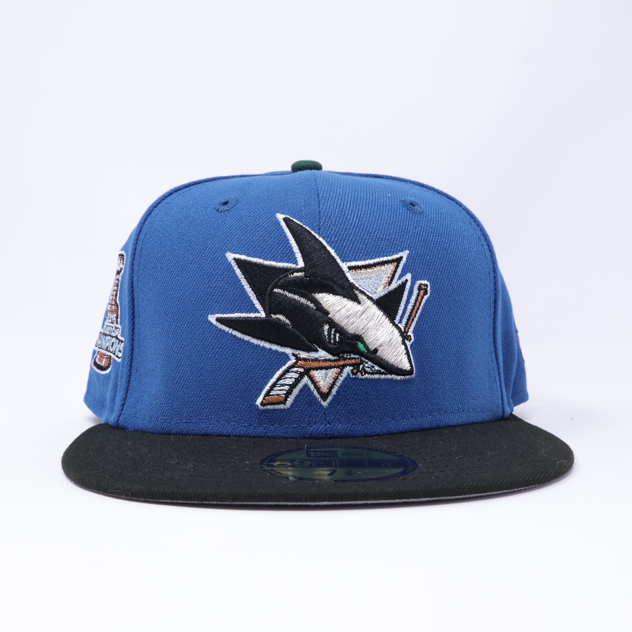 NWT 3/8 Blue San Jose Sharks 2016 Champions 59fifty New Era Fitted Hat Cap