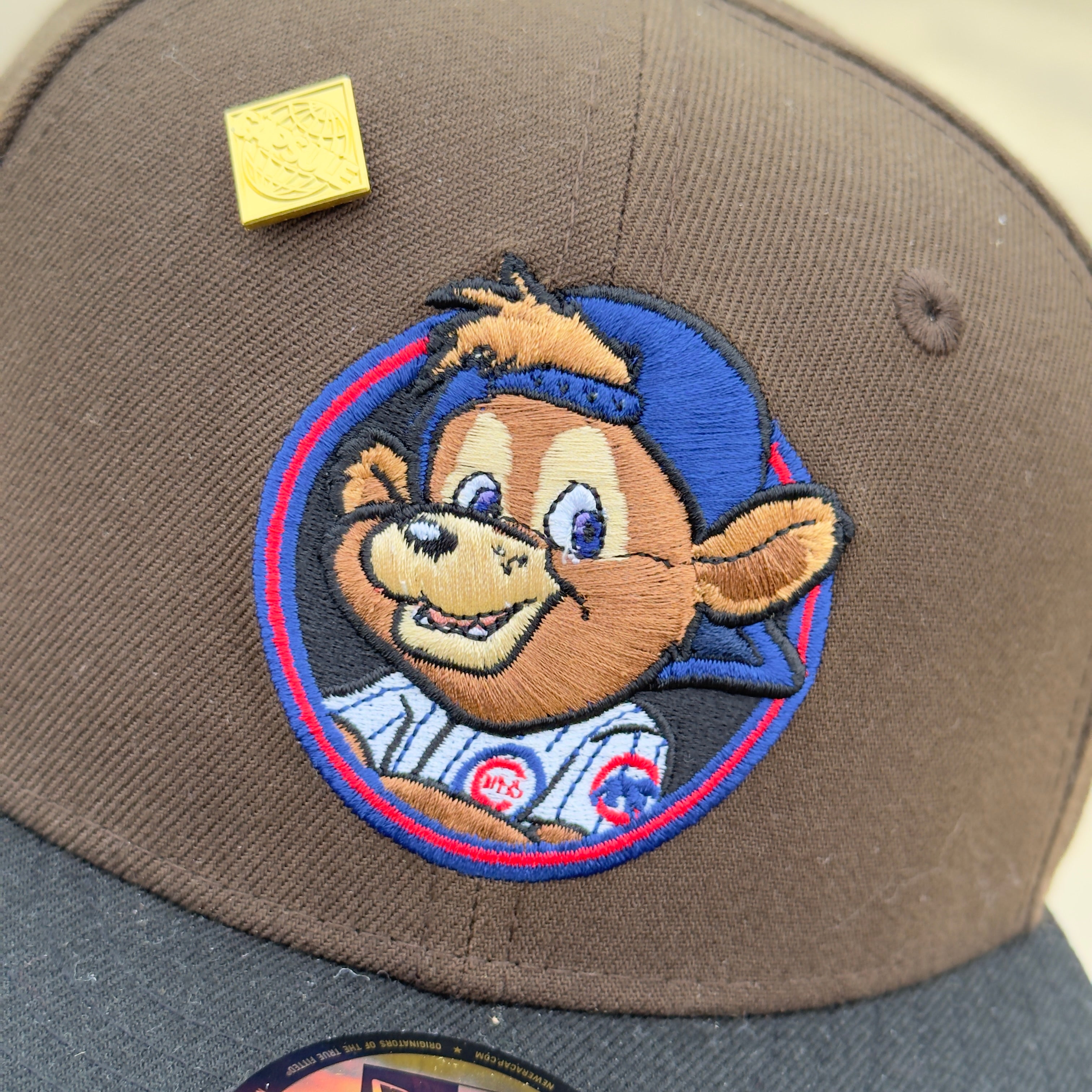 7 1/4 Brown Chicago Cubs Clark Mascot Jackie Robinson 59fifty New Era Fitted Cap Hat