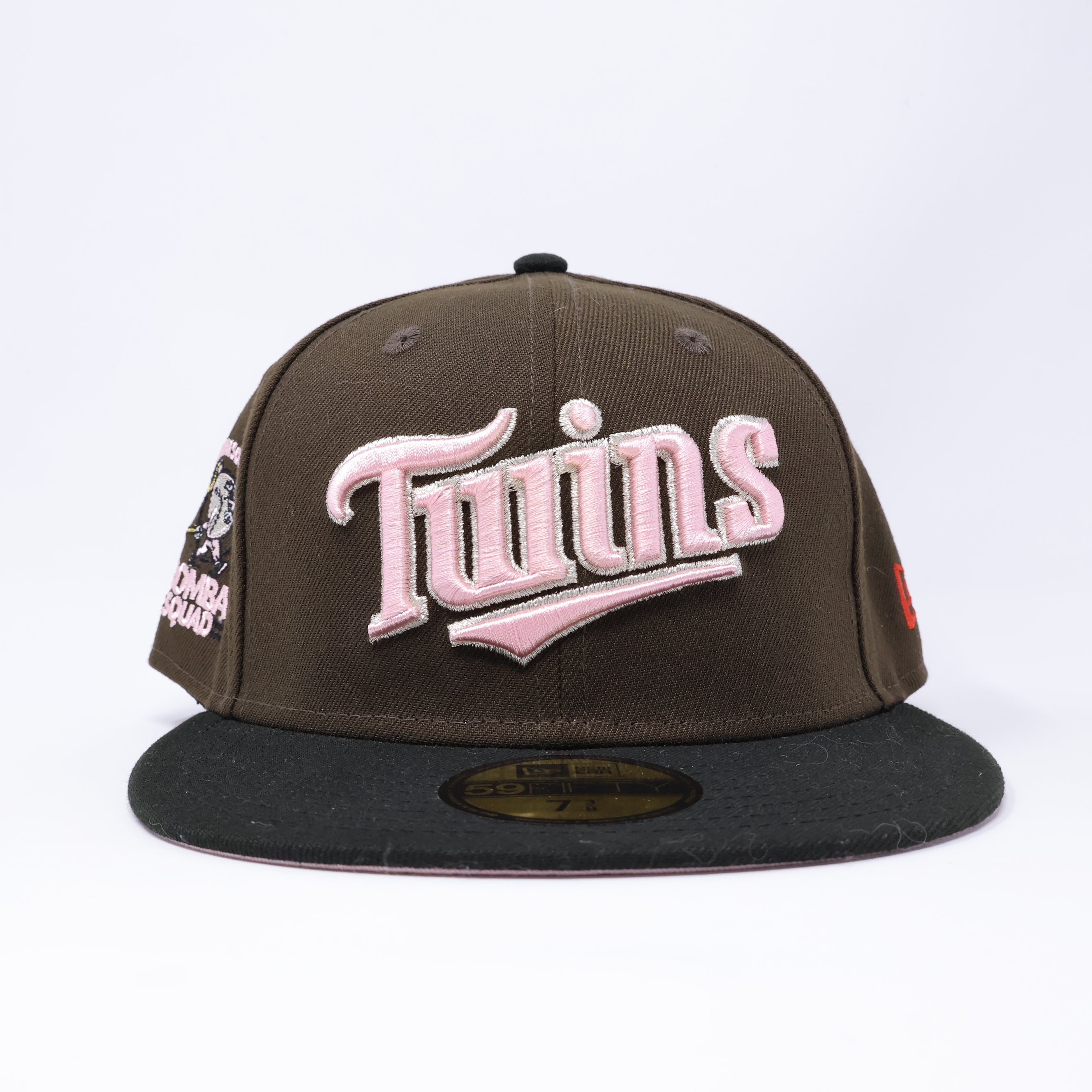 NWT 3/8 Brown Minnesota Twins Bomba Squad 59fifty New Era Fitted Hat Cap