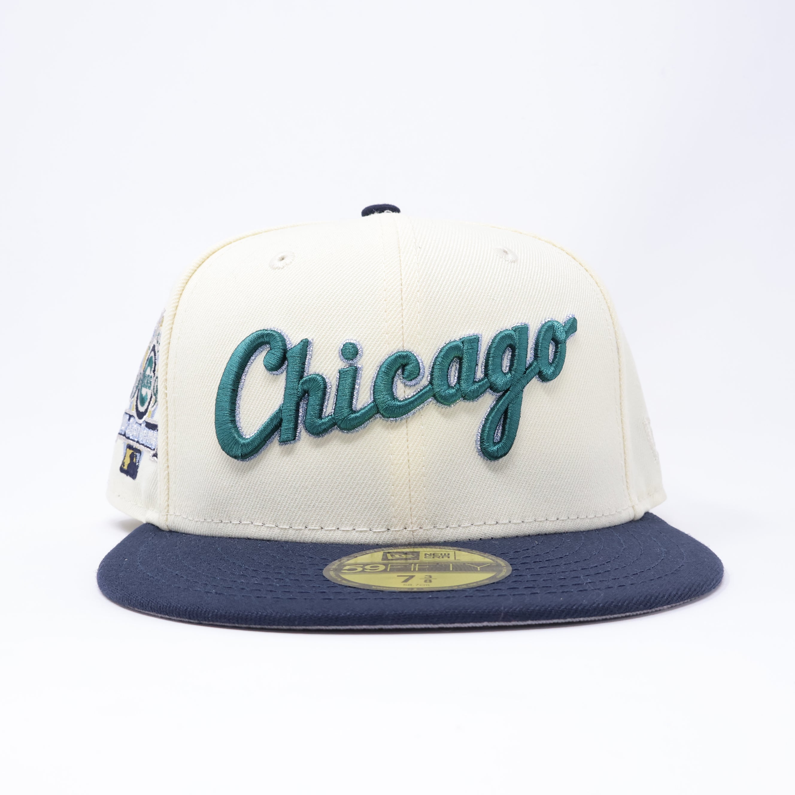 NWT 3/8 Chrome Chicago Cubs 1990 All-Star Game 59fifty New Era Fitted Hat Cap