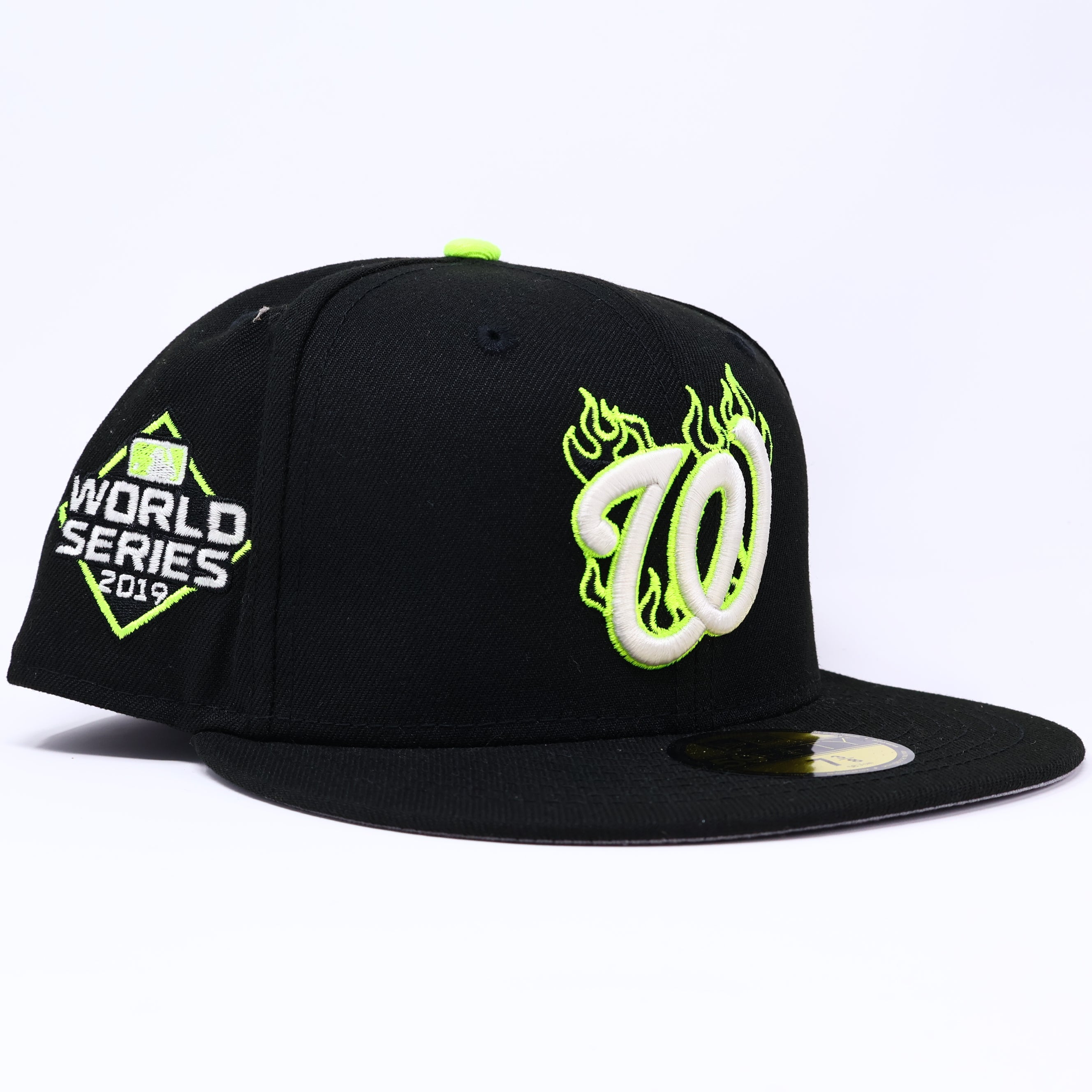 NWT 1/4 Black Washington Nationals 2019 World Series 59fifty New Era Fitted Hat Cap