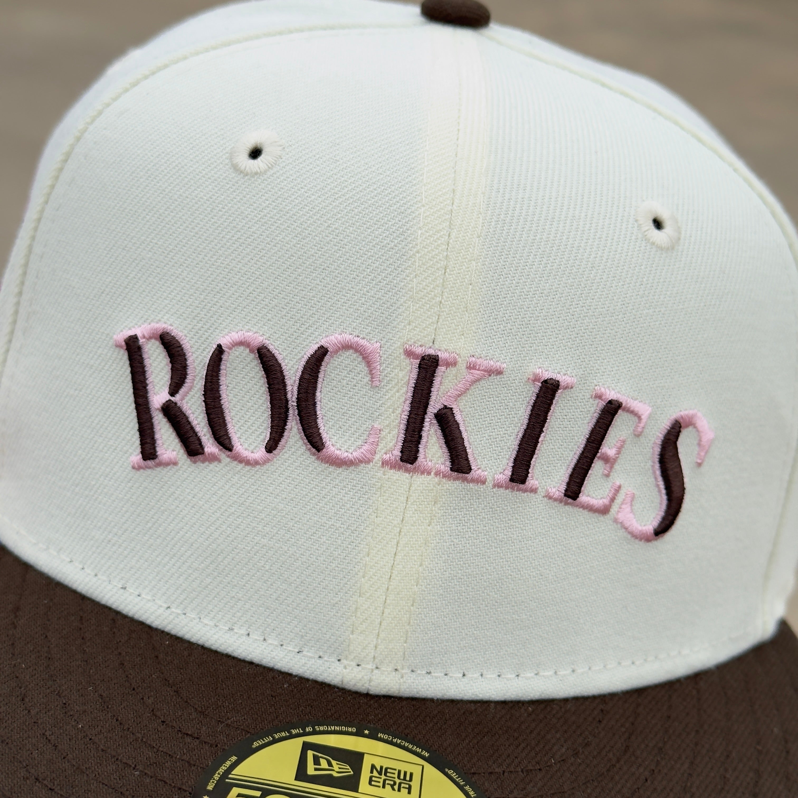 7 1/4 Chrome Pink Colorado Rockies 30th Anniversary MLB 59fifty New Era Fitted Cap