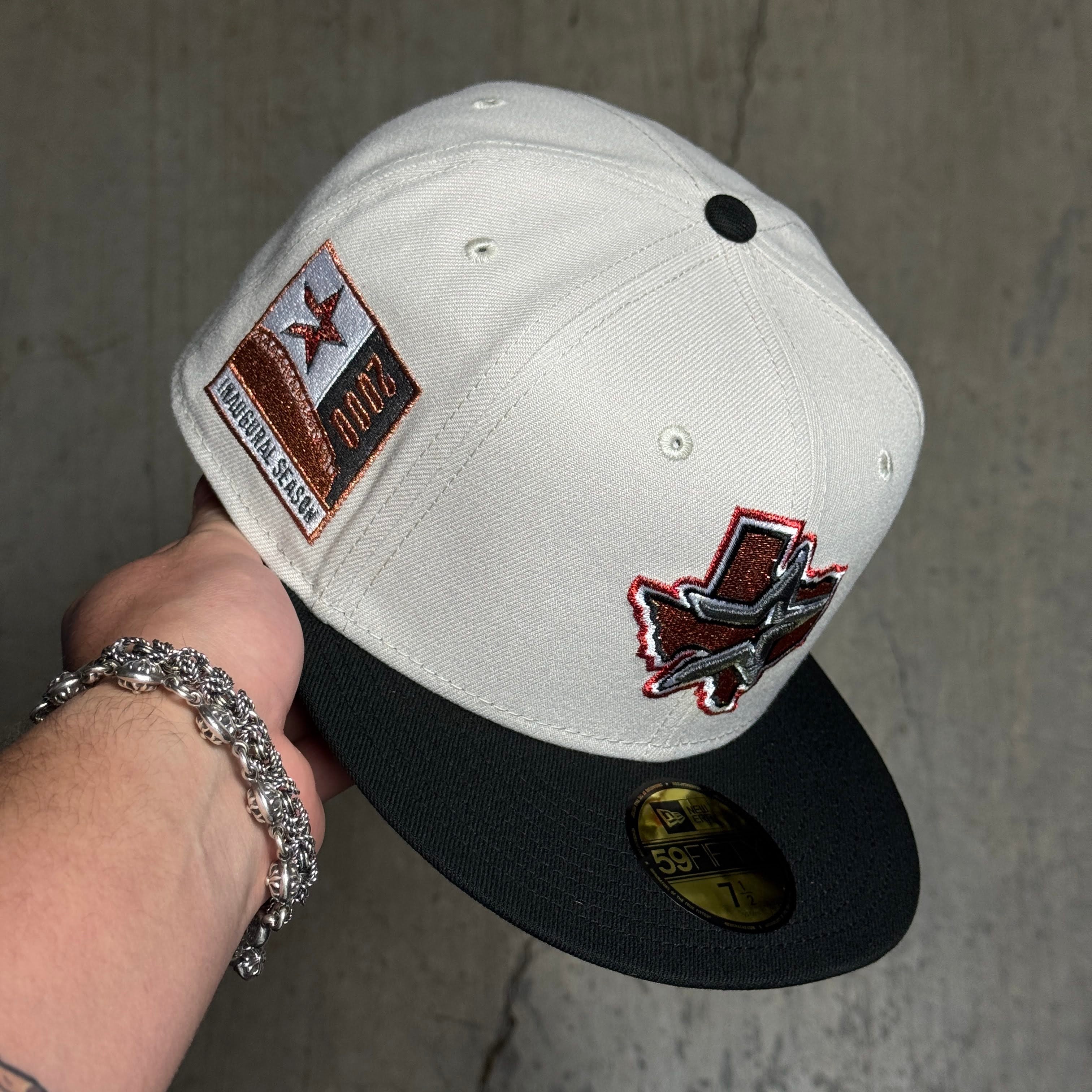 NWT 1/2 Stone Houston Astros 2000 Inaugural 59fifty New Era Fitted Hat Cap