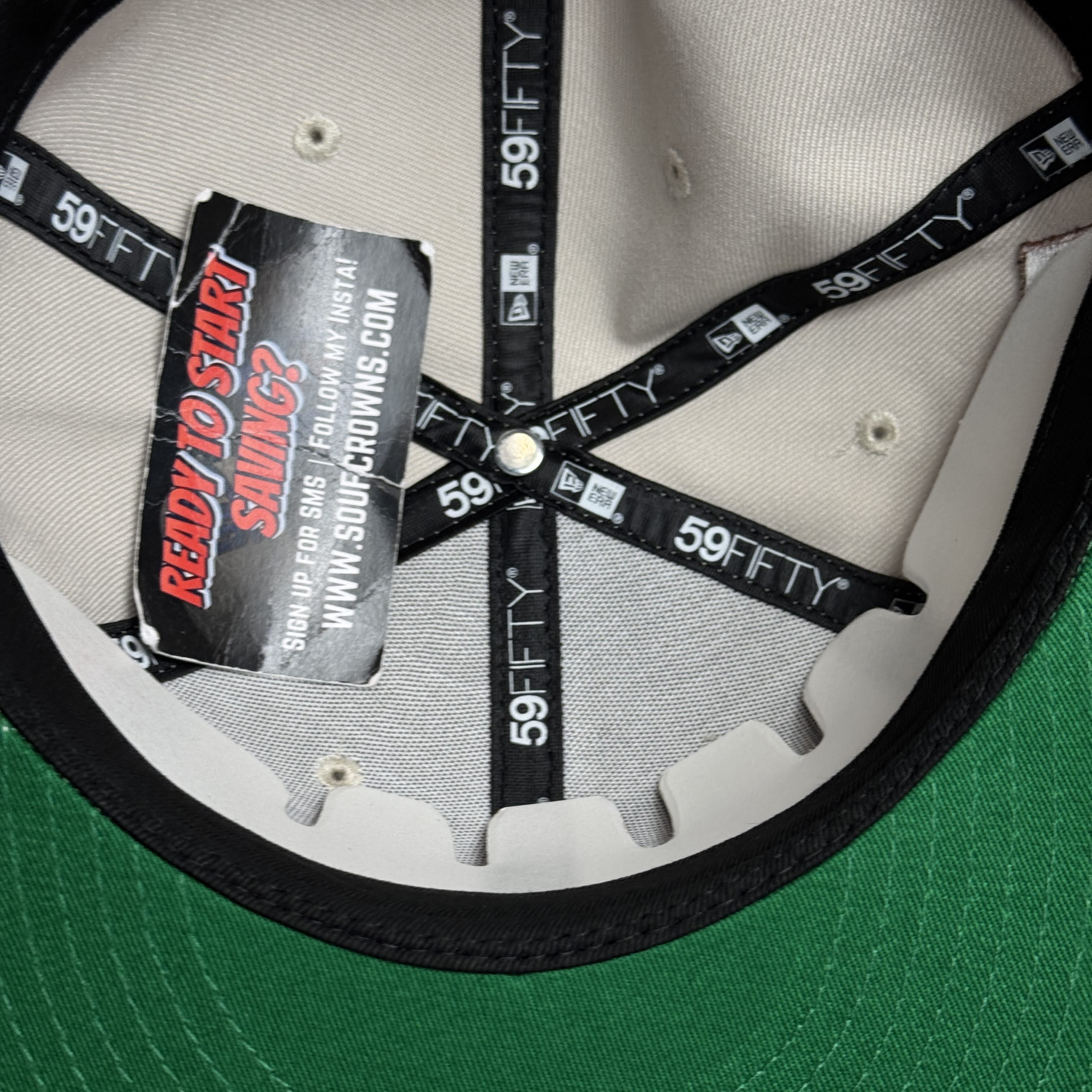 NWT 1/2 Stone Houston Astros 2000 Inaugural 59fifty New Era Fitted Hat Cap