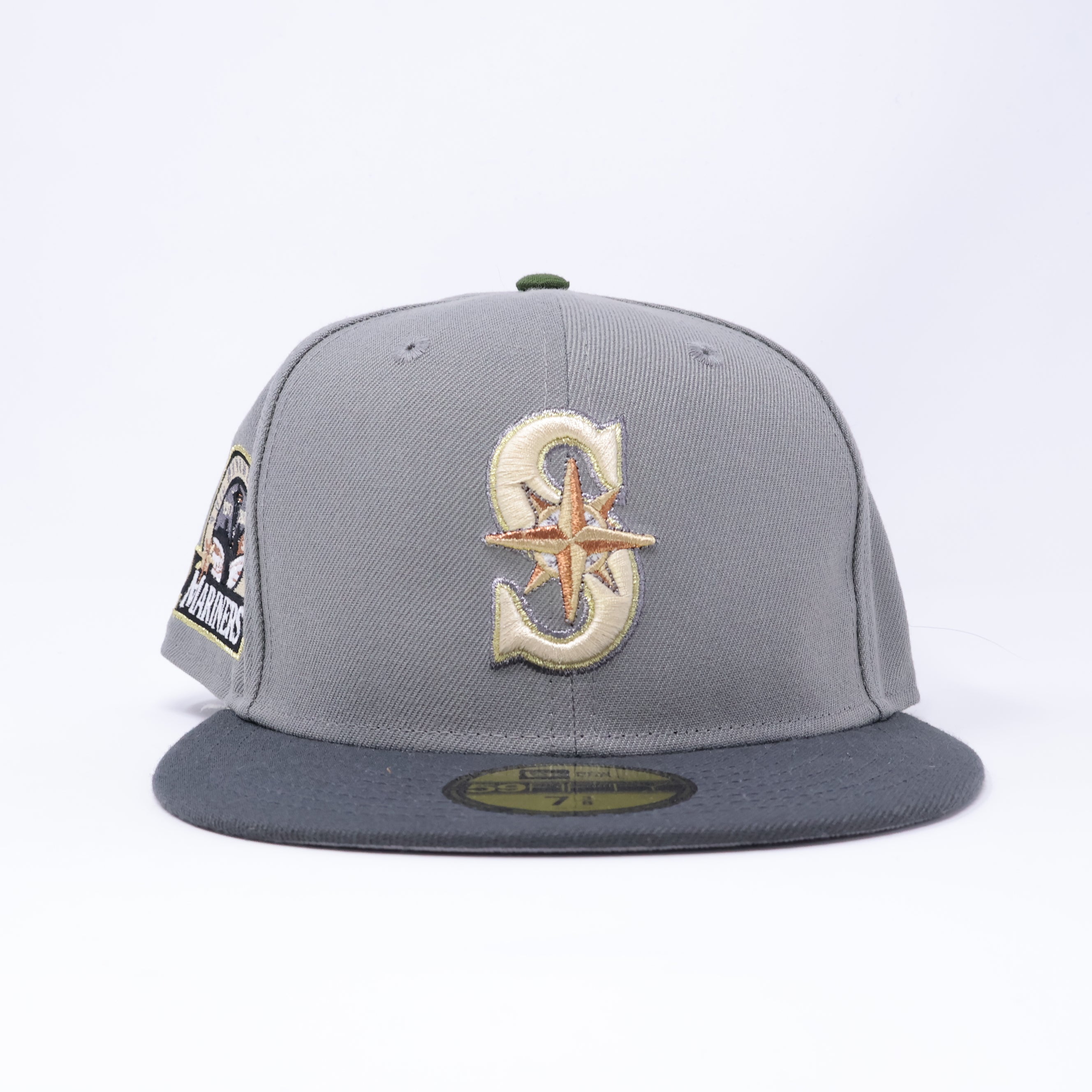 NWT 3/8 Gray Seattle Mariners 30th Anniversary 59fifty New Era Fitted Hat Cap