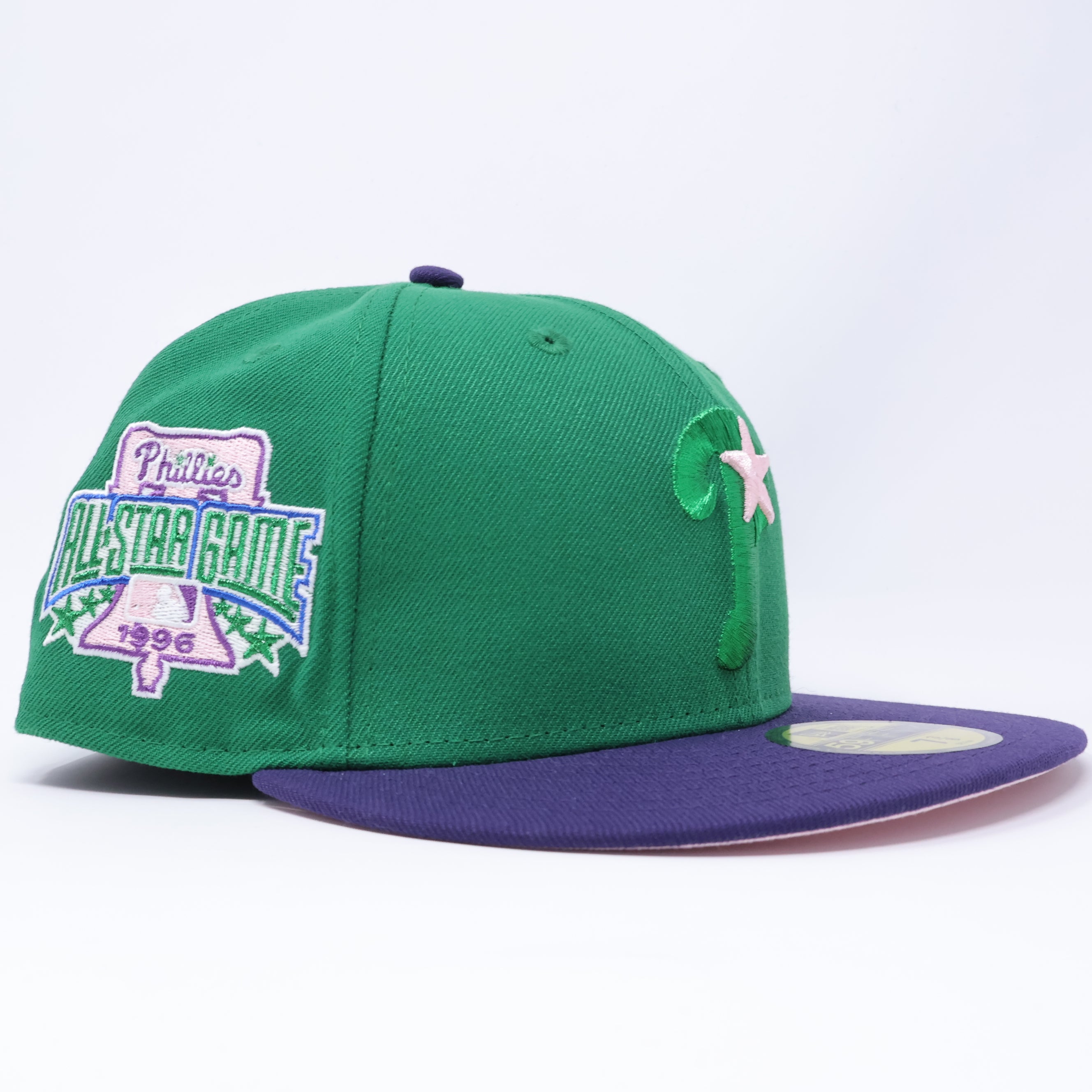 NWT 3/8 Green Philadelphia Phillies 1996 All-Star Game 59fifty New Era Fitted Hat Cap