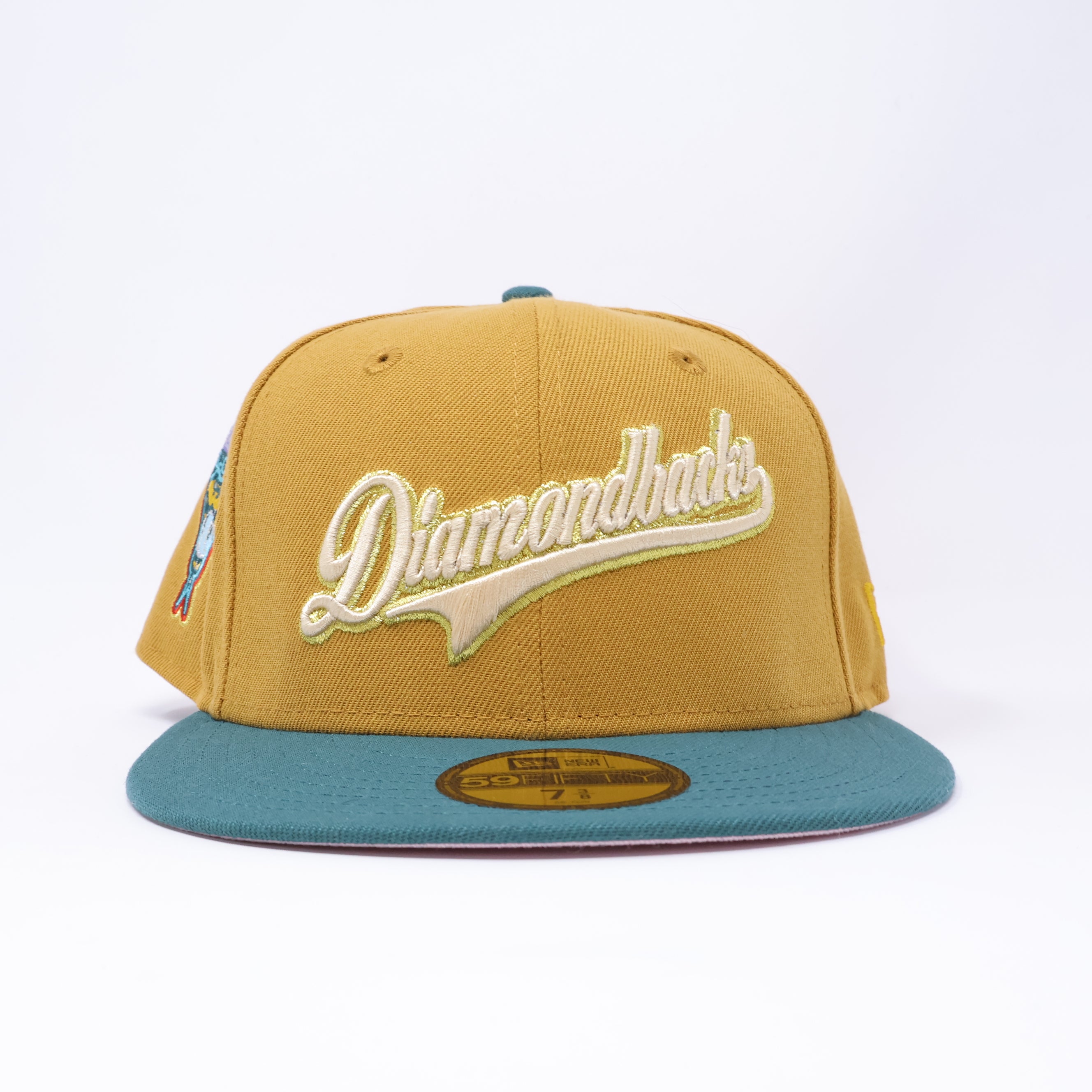 NWT 3/8 Khaki Arizona Diamondbacks 1998 Inaugural 59fifty New Era Fitted Hat Cap