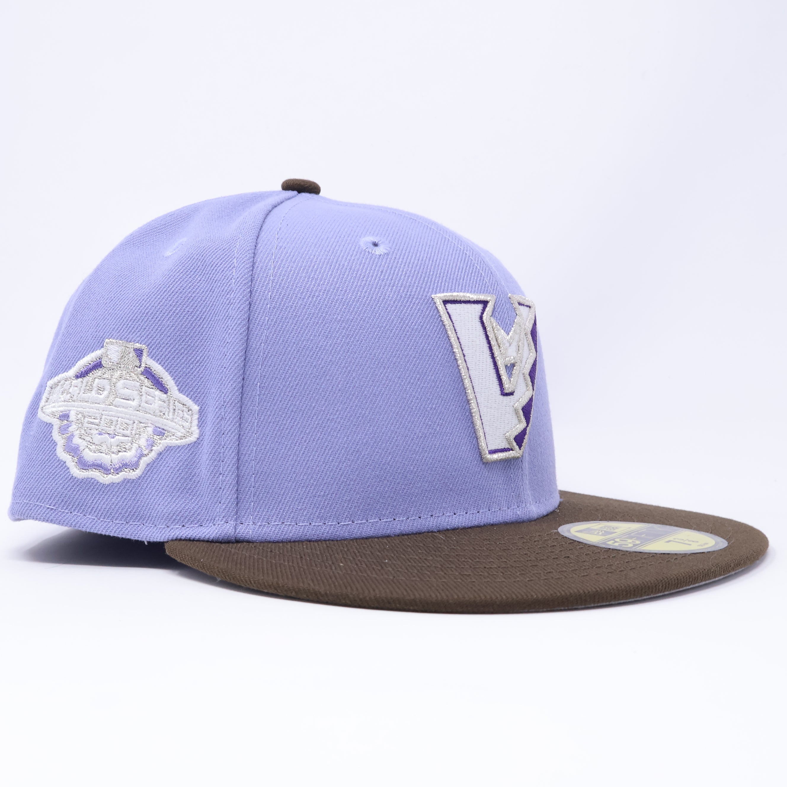 NWT 3/8 Lavender Arizona Diamondbacks 2001 World Series 59fifty New Era Fitted Hat Cap