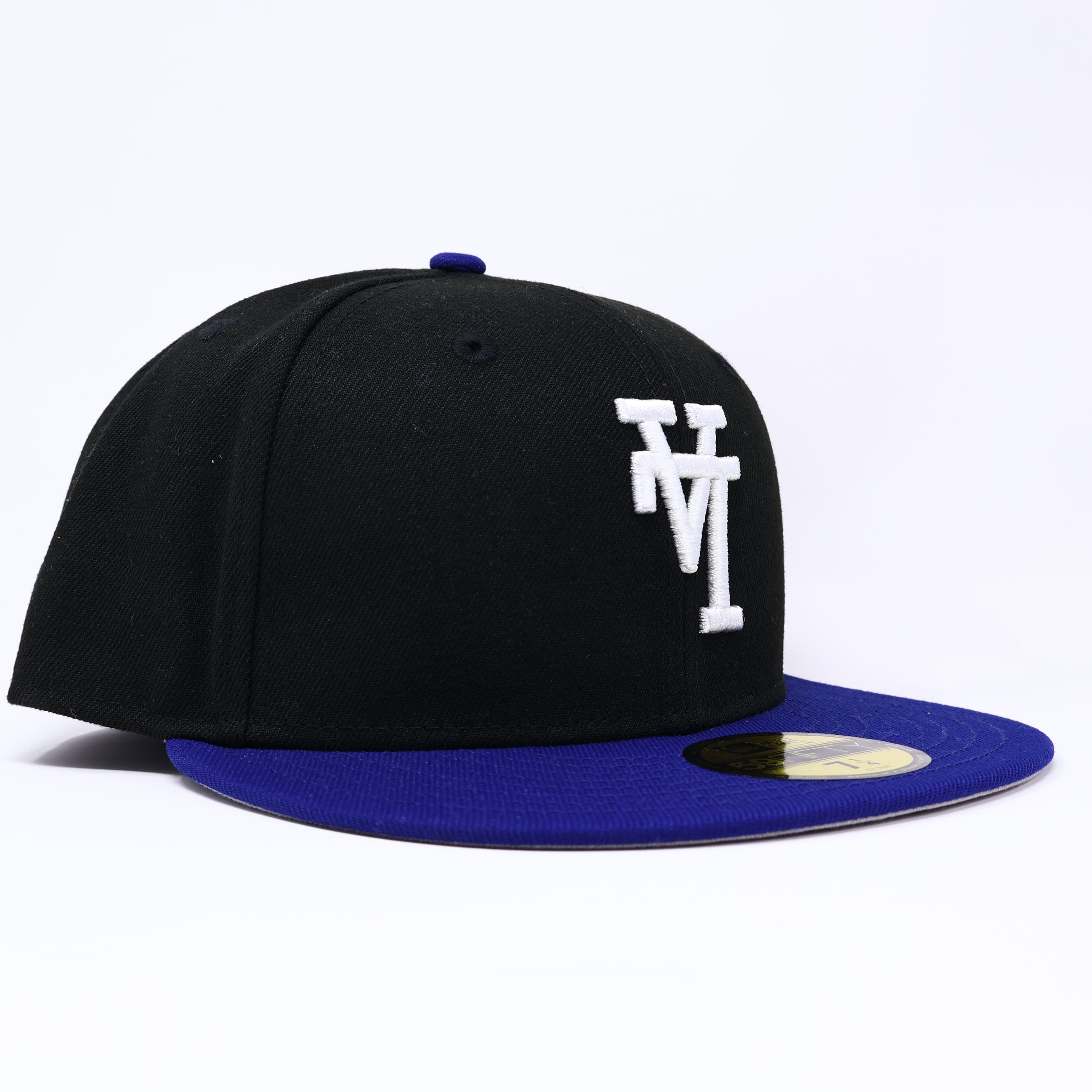 NWT 1/4 Black Los Angeles Dodgers Upside Down 59fifty New Era Fitted Hat Cap