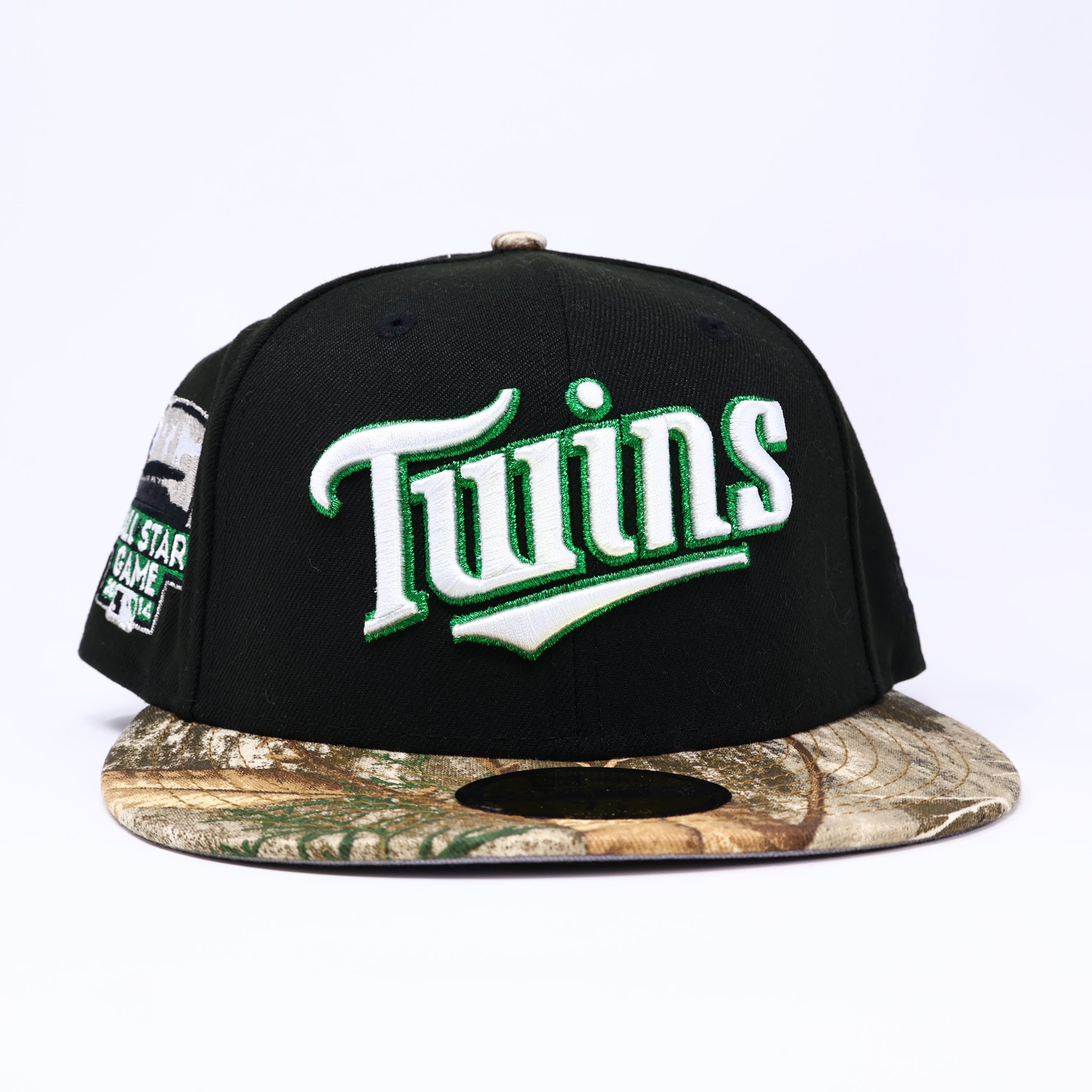 NWT 1/2 Black Minnesota Twins 2014 All Star Game 59fifty New Era Fitted Hat Cap