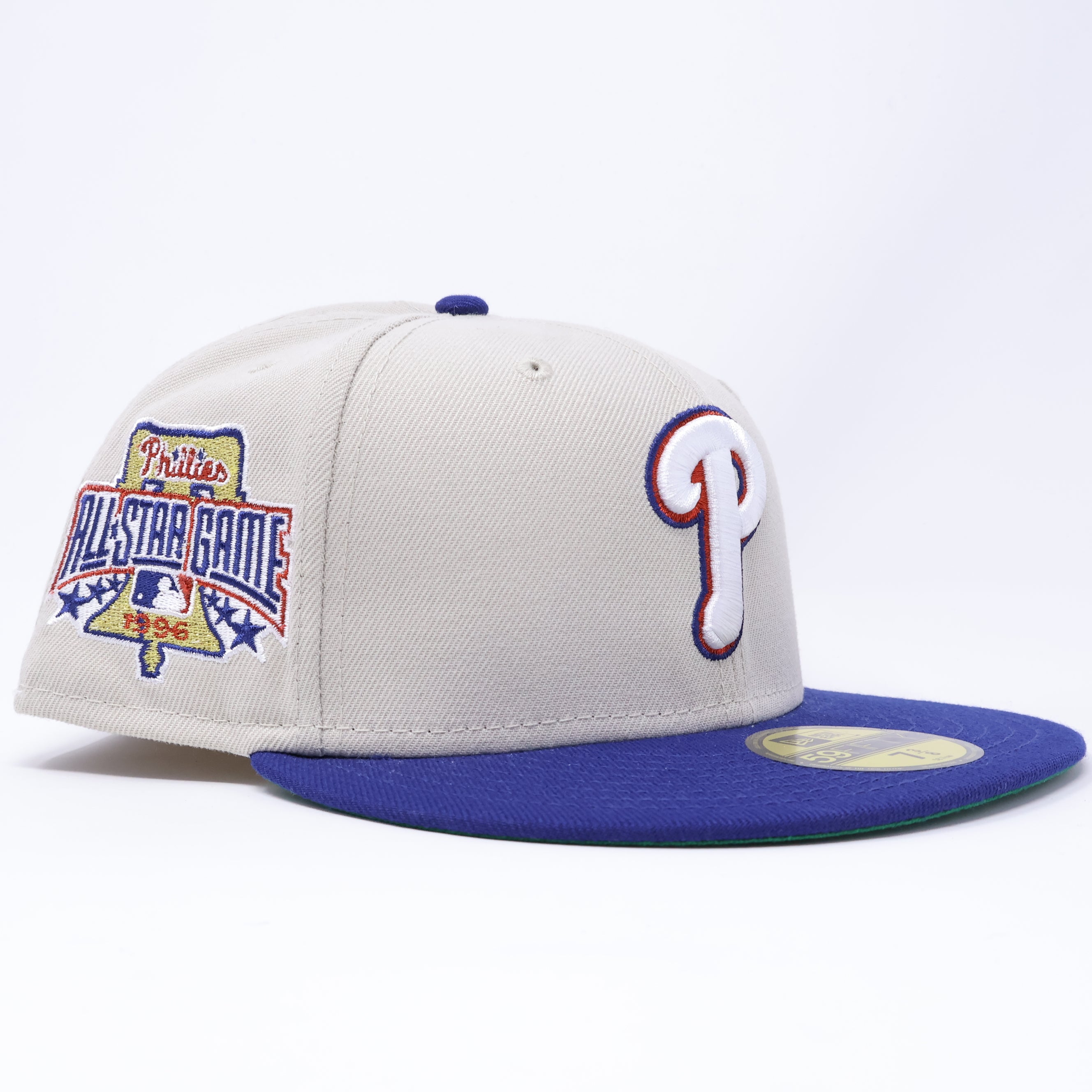 NWT 3/8 Stone Philadelphia Phillies 1996 All-Star Game 59fifty New Era Fitted Hat Cap