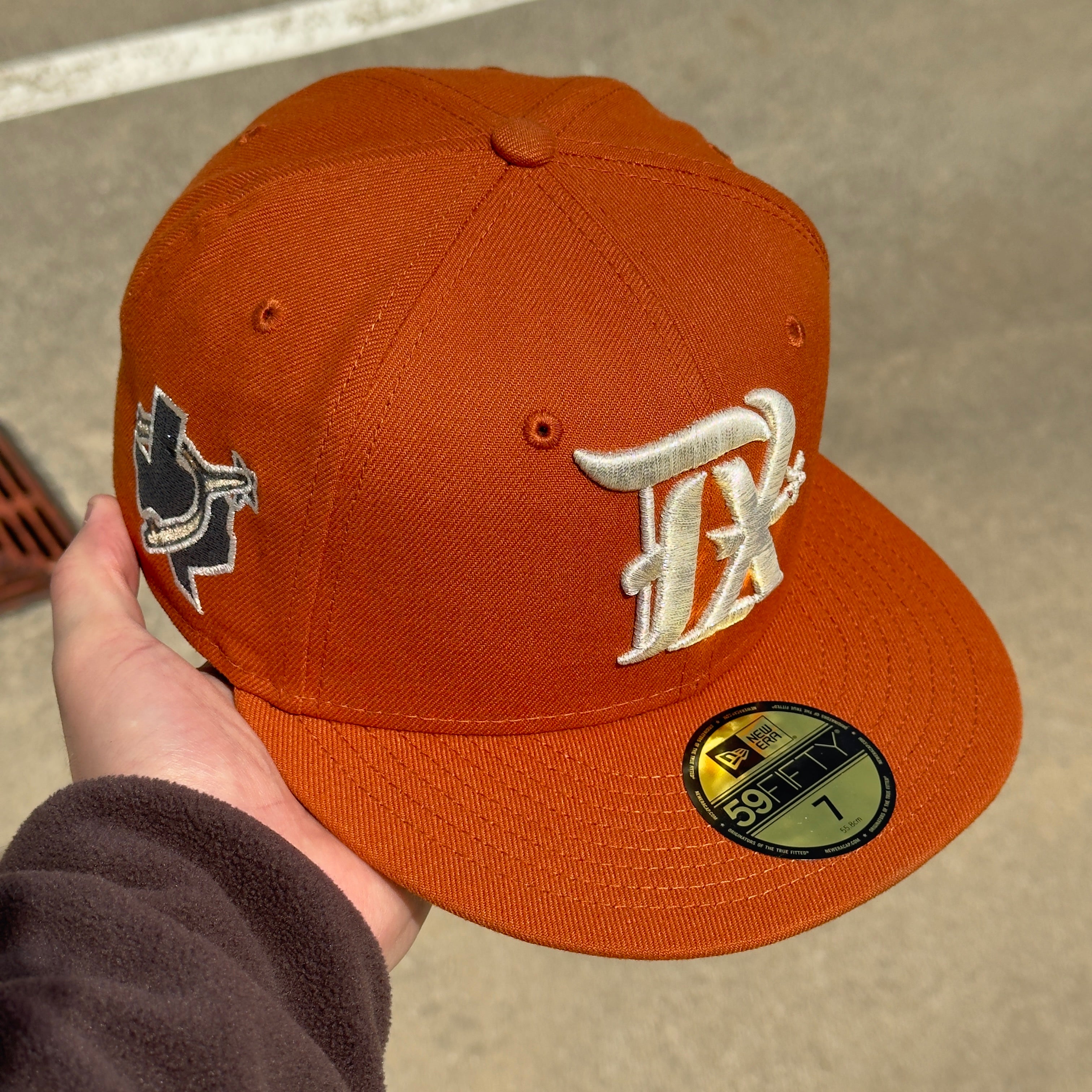 Orange Rust Texas Rangers City Connect MLB 2023 59fifty New Era Fitted Cap