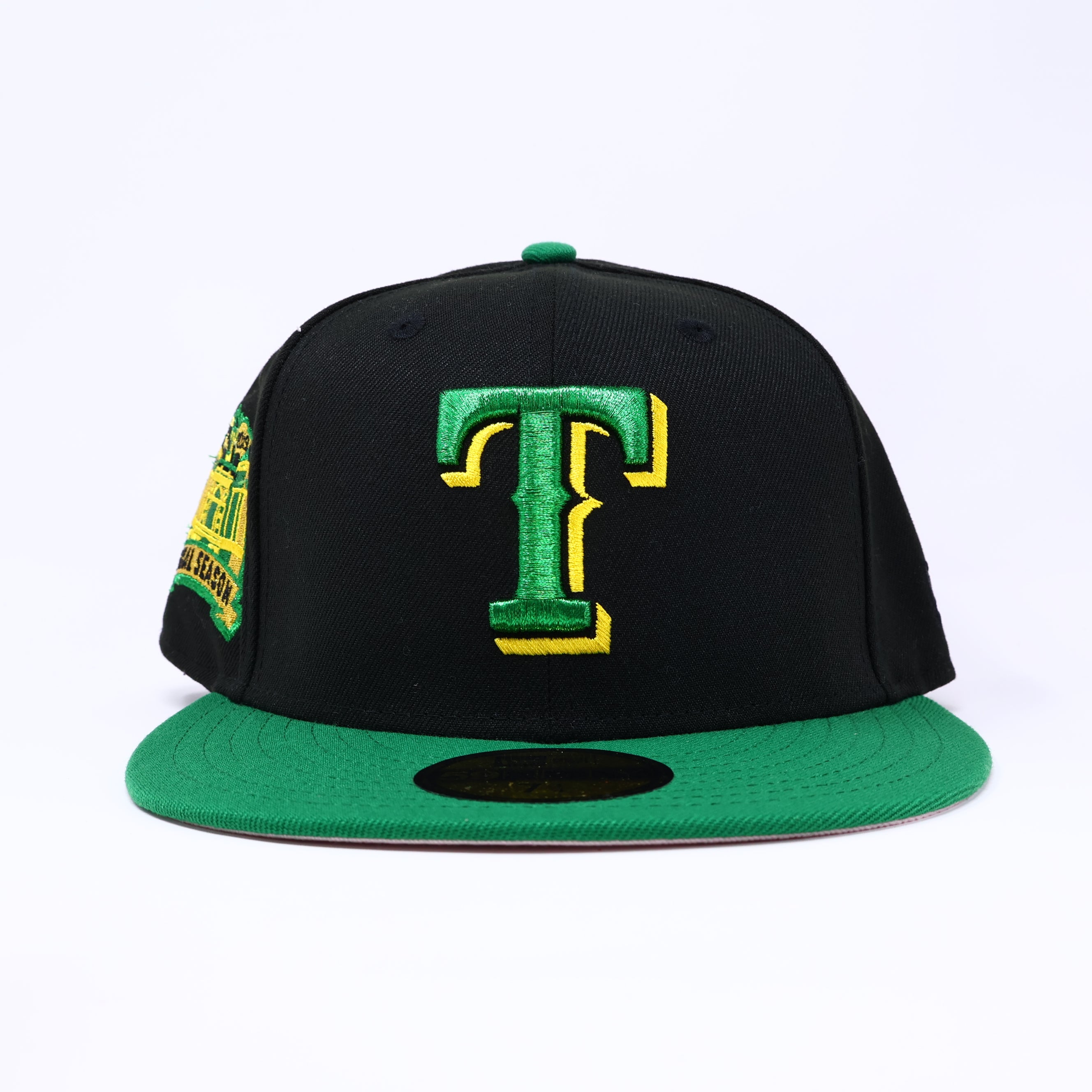 NWT 1/4 Black Dallas Texas Rangers Final Season 59fifty New Era Fitted Hat Cap