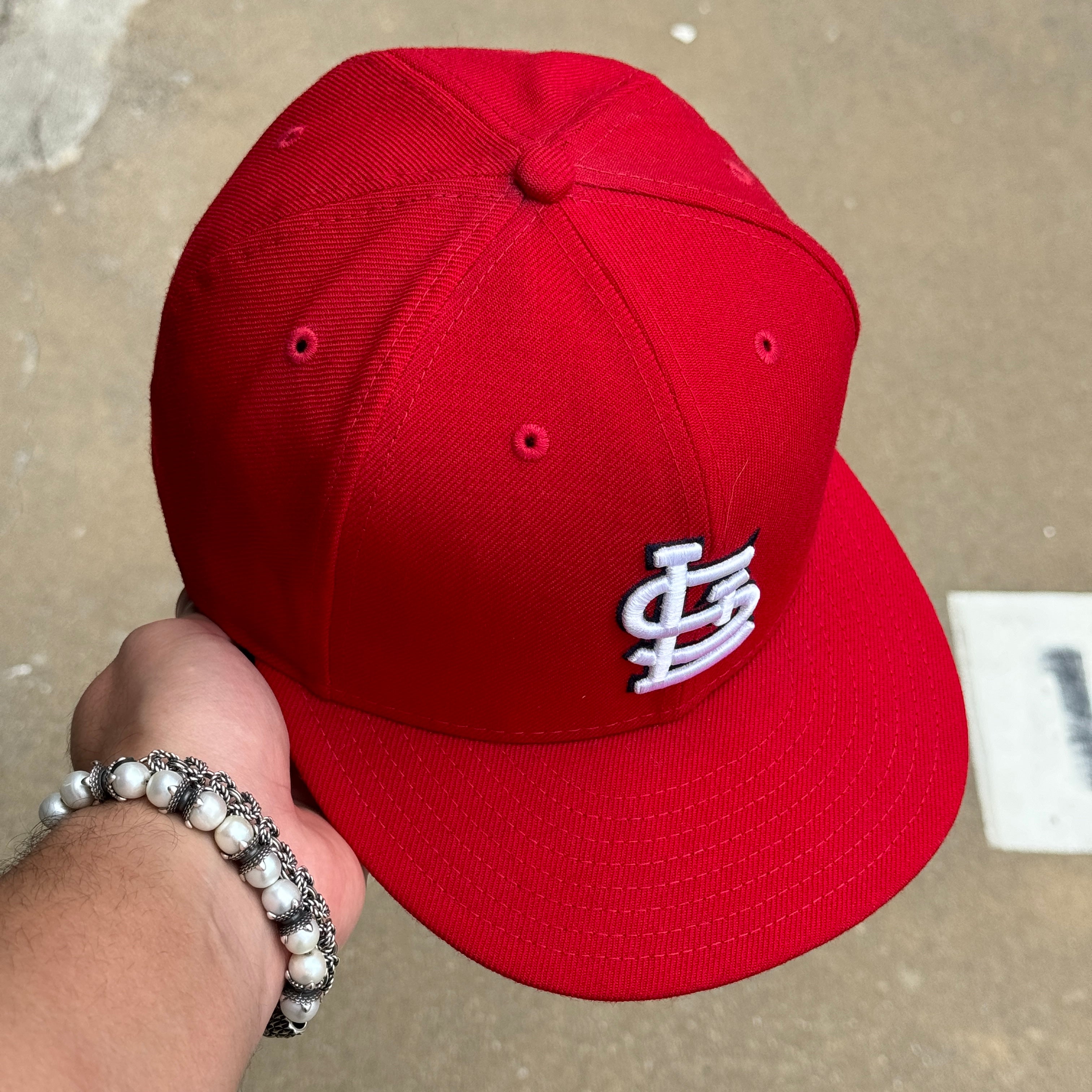 USED 1/4 Red St. Louis Cardinals 2006 World Series 59fifty New Era Fitted Hat Cap