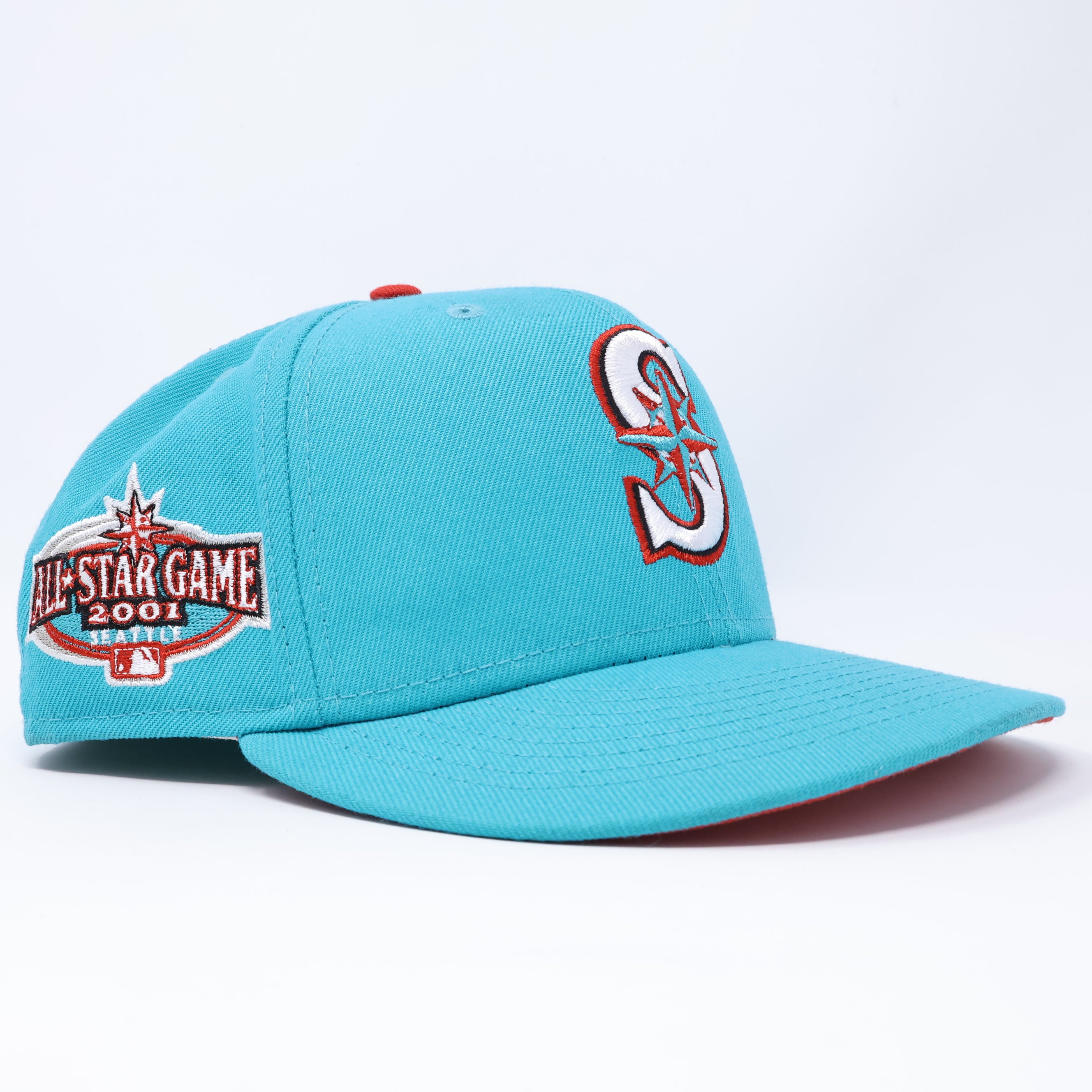 USED 3/4 Blue Seattle Mariners 2001 All-Star Game 59fifty New Era Fitted Hat Cap