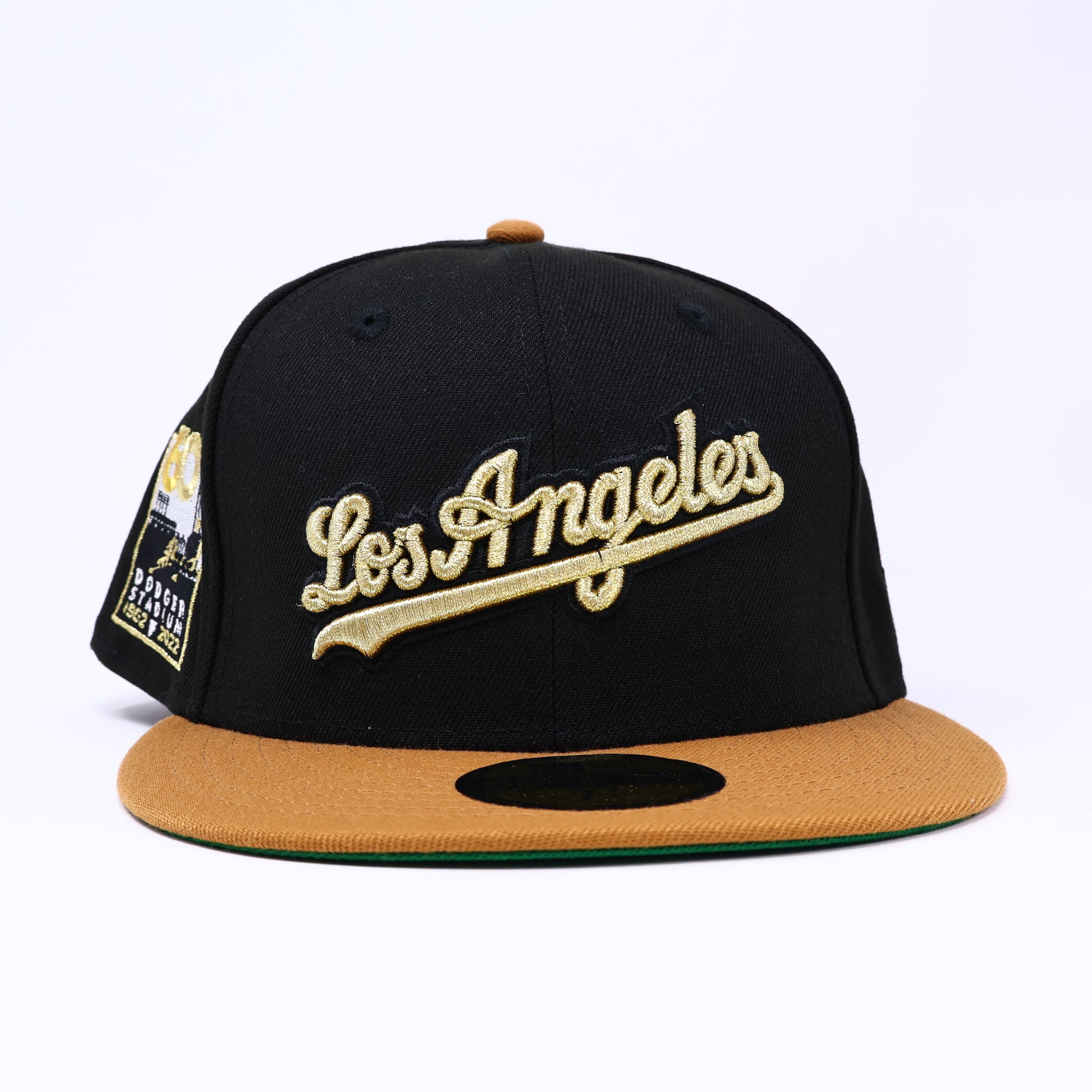 7 1/4 Black Los Angeles Dodgers 60th Anniversary 59fifty New Era Fitted Cap Hat