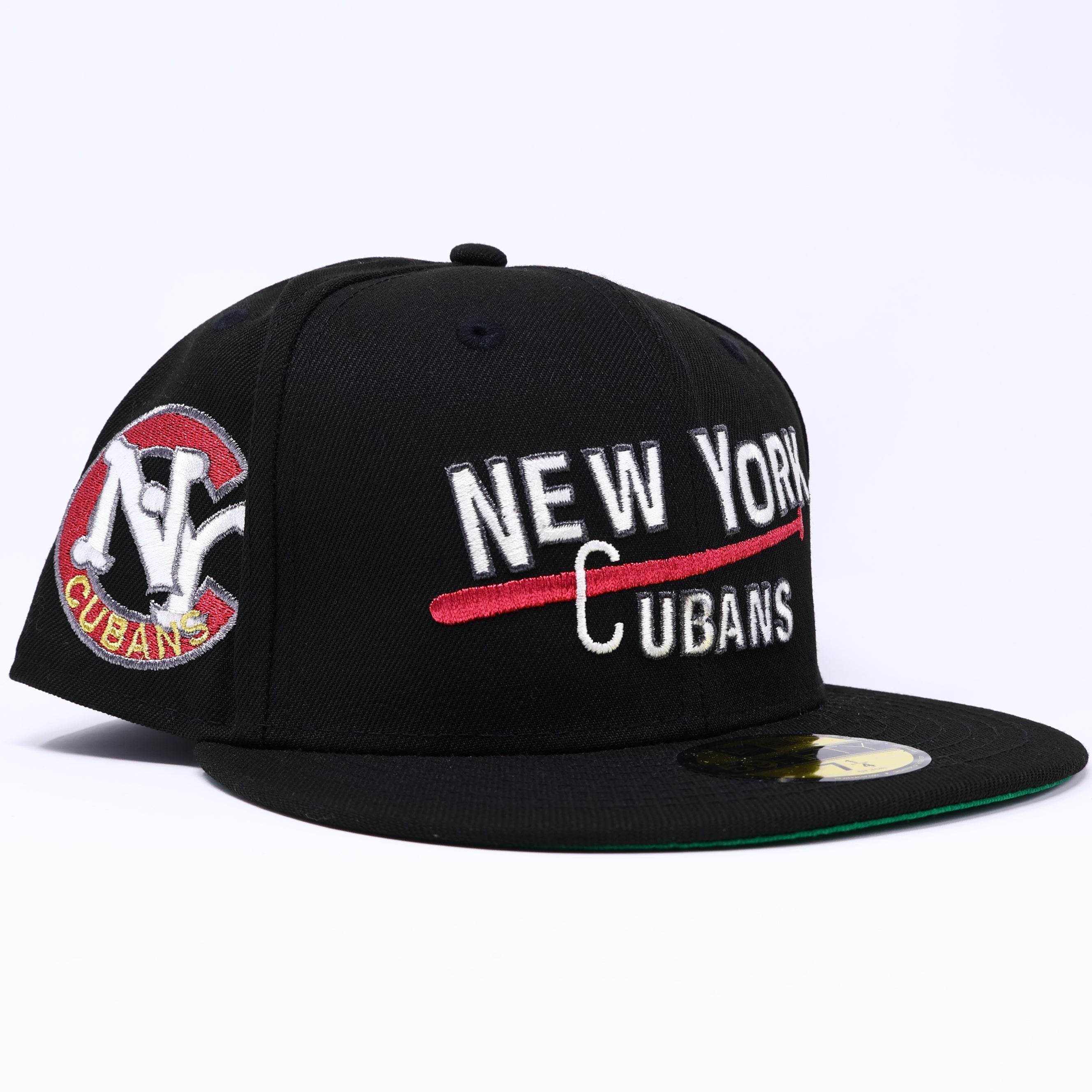 NEW 1/4 Black New York Cubans Negro League 59fifty New Era Fitted Hat Cap
