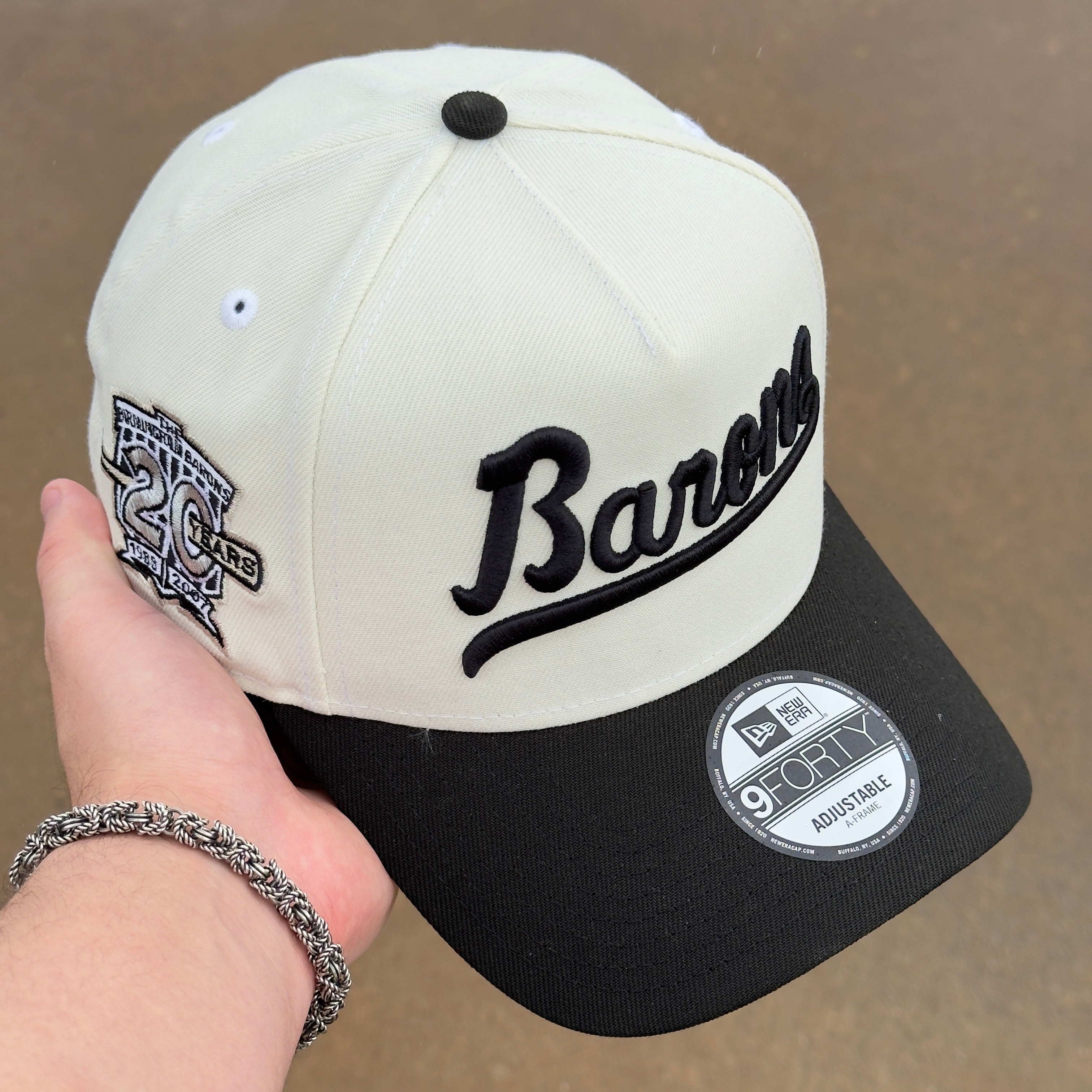 Chrome Birmingham Barons 20 Years 9Forty A Frame Snapback New Era Cap Dad Hat Sun