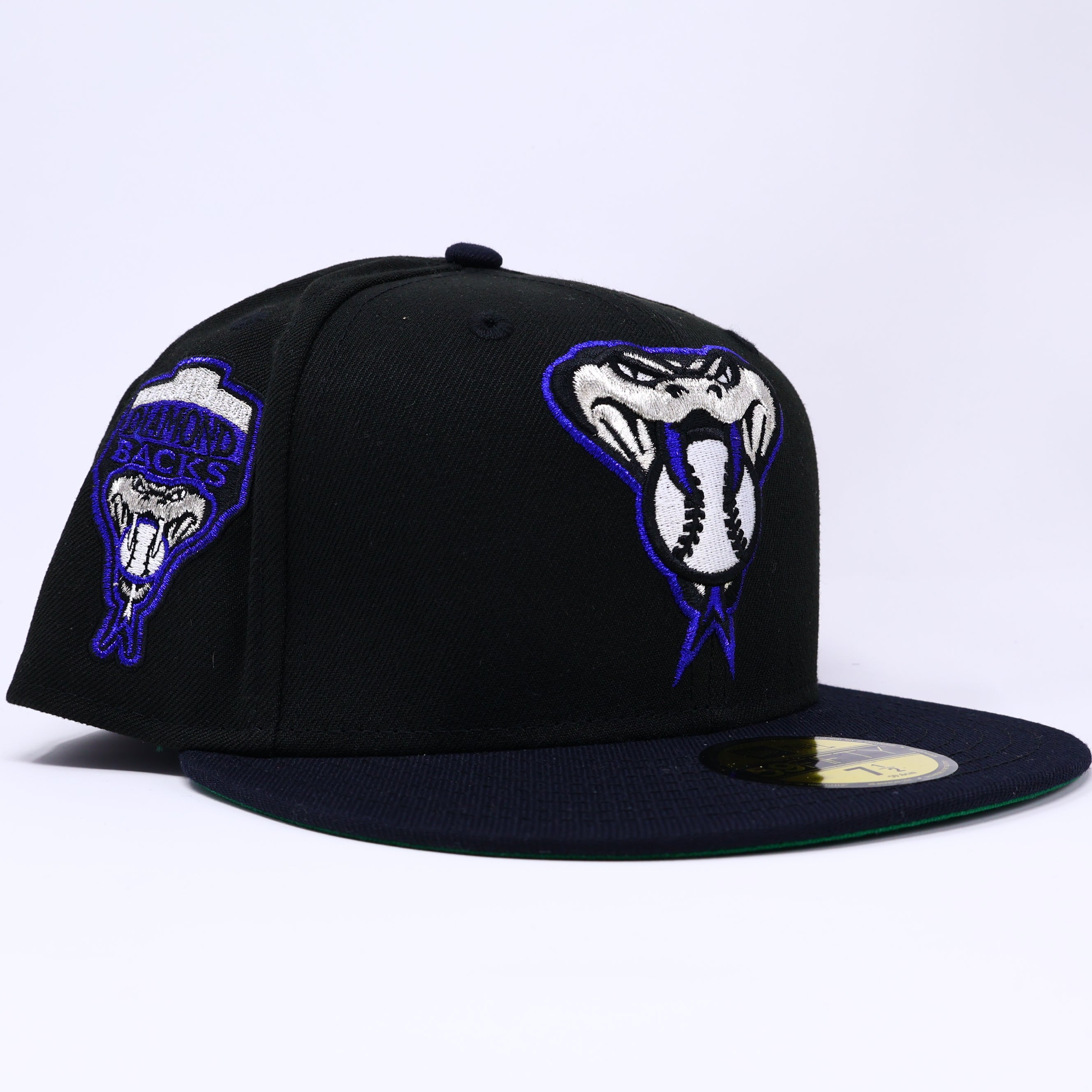 NWT 1/2 Black Arizona Diamondbacks 1998 Inaugural 59fifty New Era Fitted Hat Cap