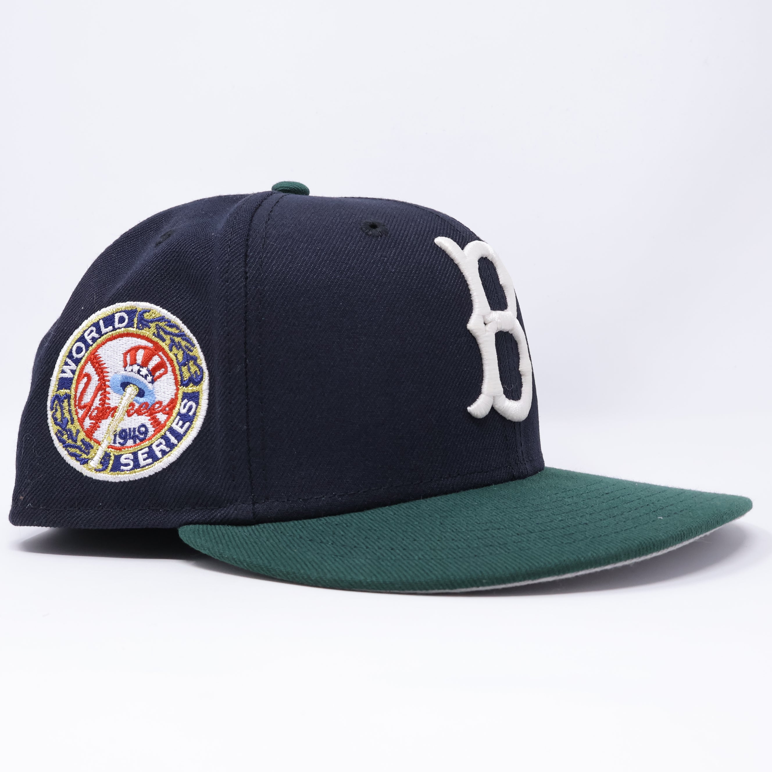 USED 3/8 Navy Brooklyn Dodgers 1949 World Series 59fifty New Era Fitted Hat Cap