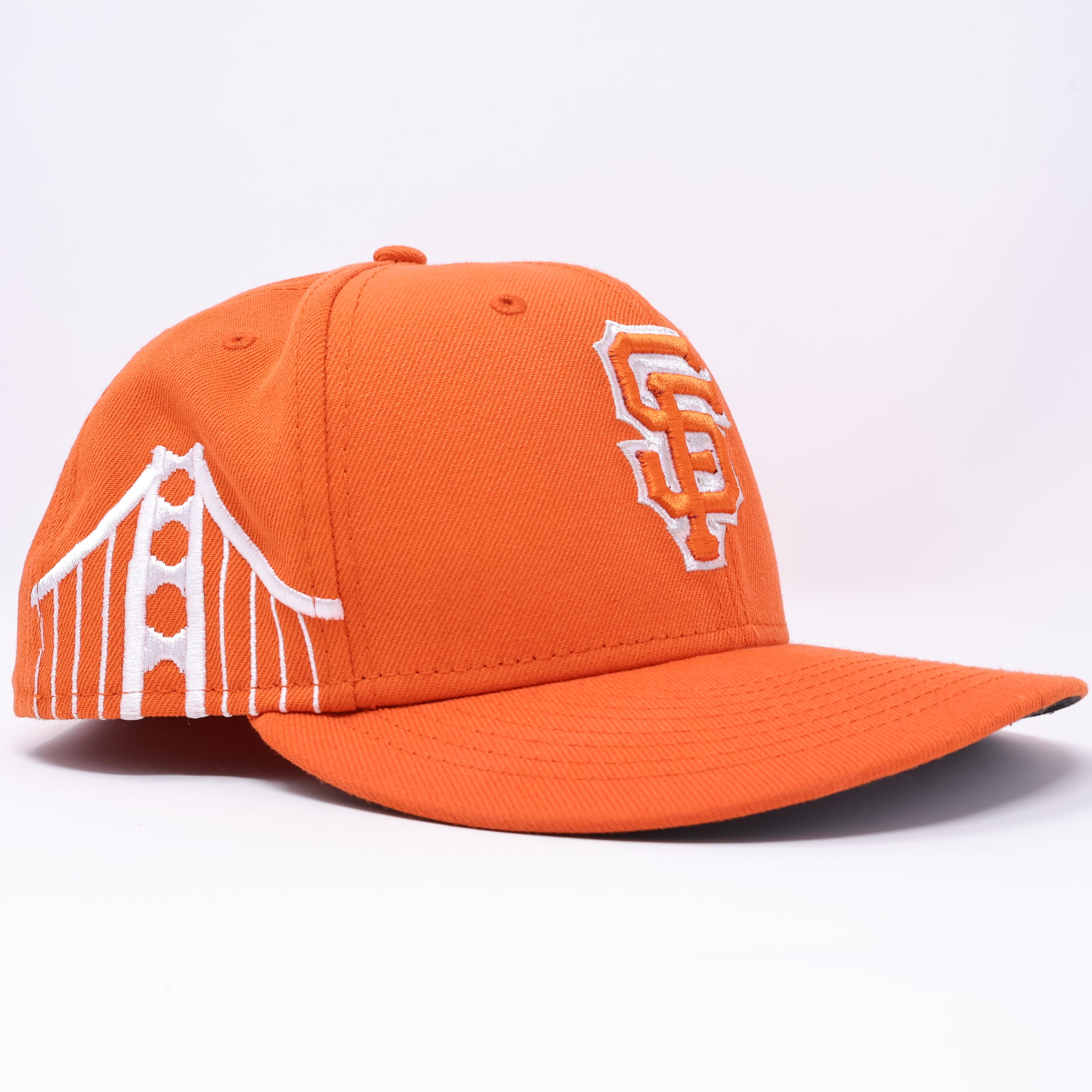 USED 3/8 Orange San Francisco Giants 59fifty New Era Fitted Hat Cap