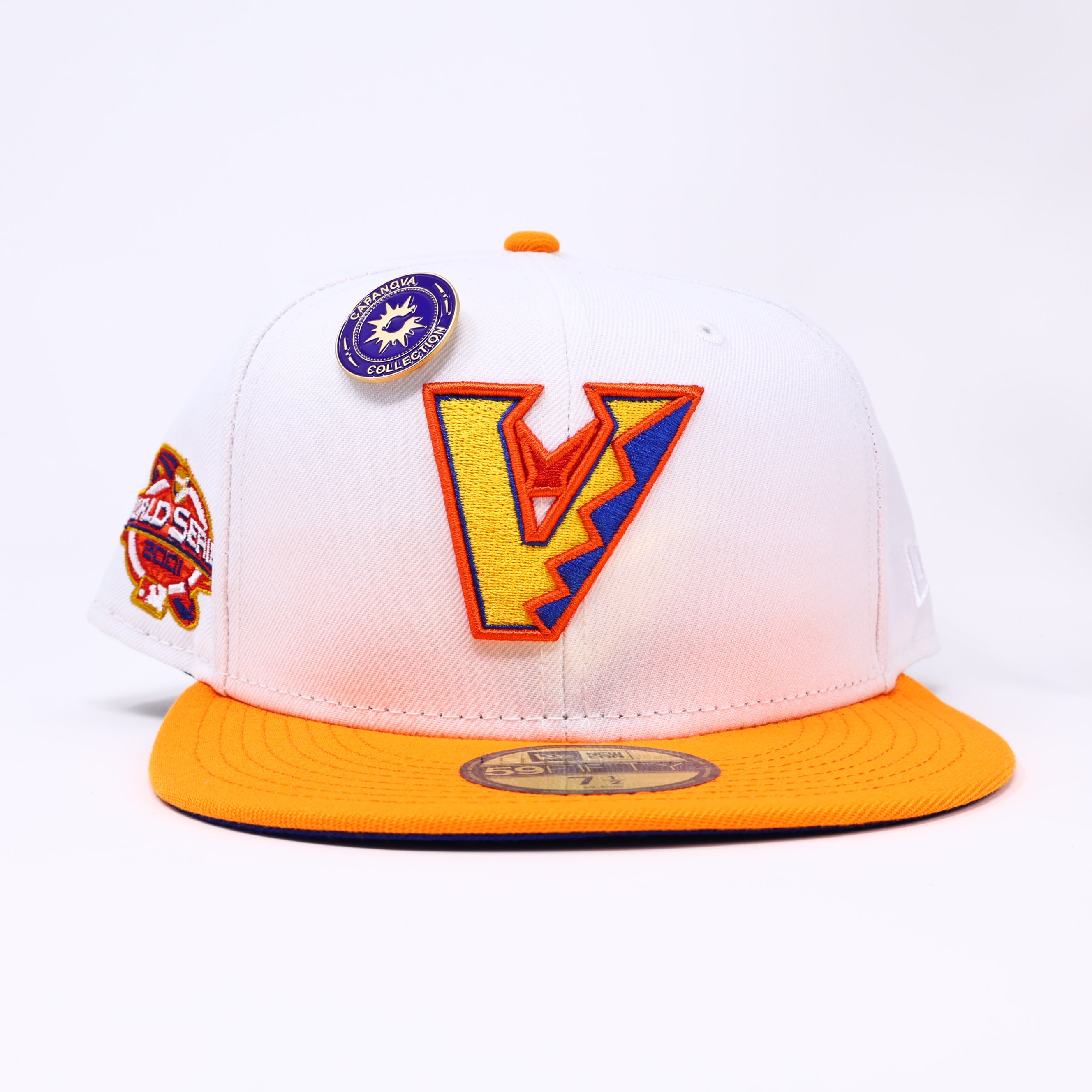 NWT 1/2 White Arizona Diamondbacks 2001 World Series 59fifty New Era Fitted Hat Cap