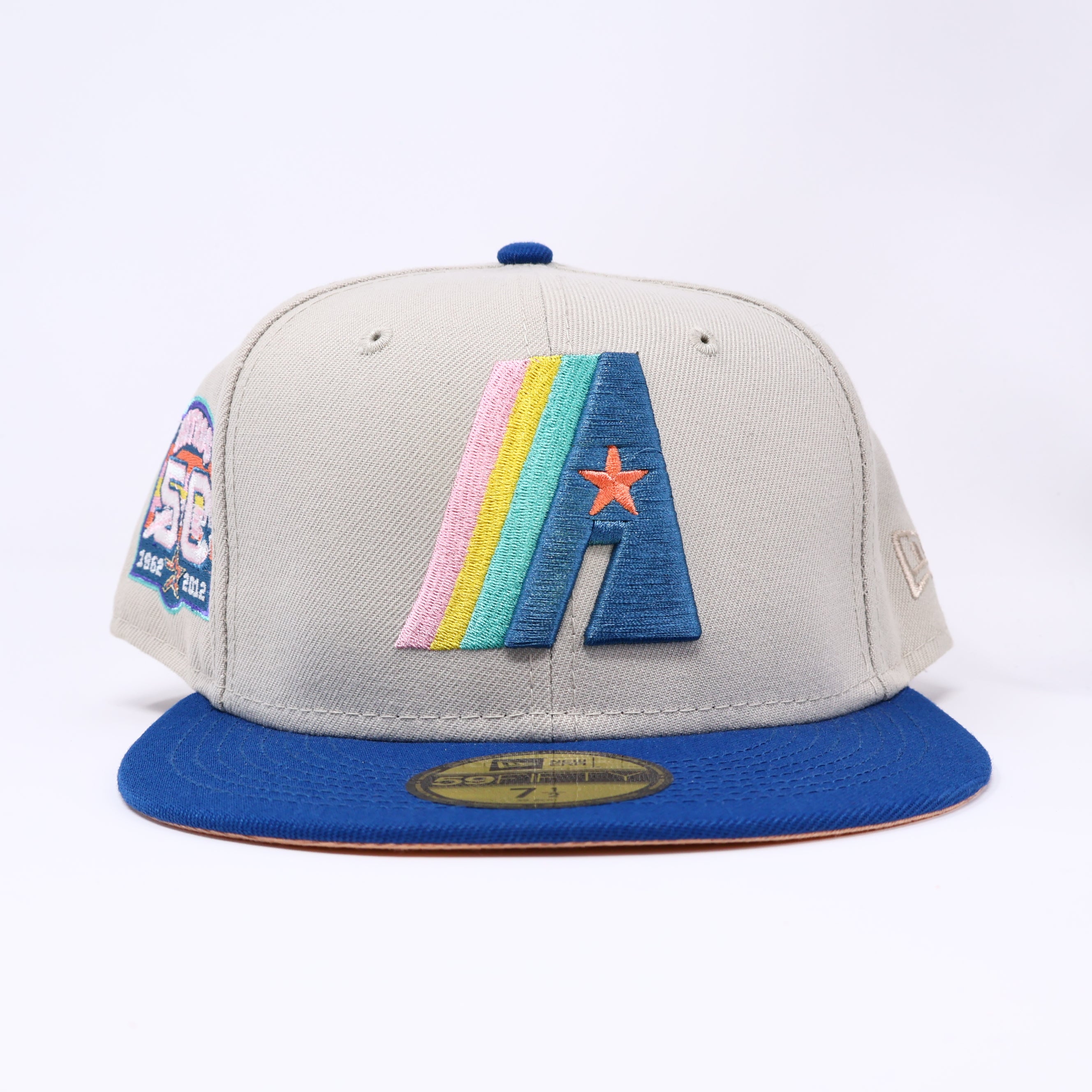 Stone Houston Astros 50th Anniversary 59fifty New Era Fitted Hat Cap