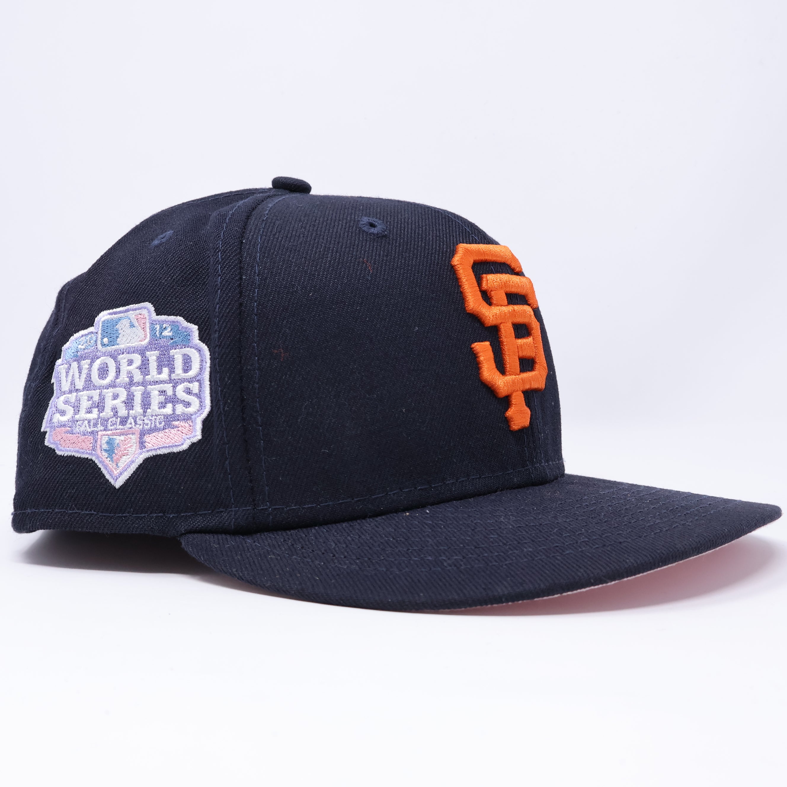 USED 3/8 Navy San Francisco Giants World Series 59fifty New Era Fitted Hat Cap