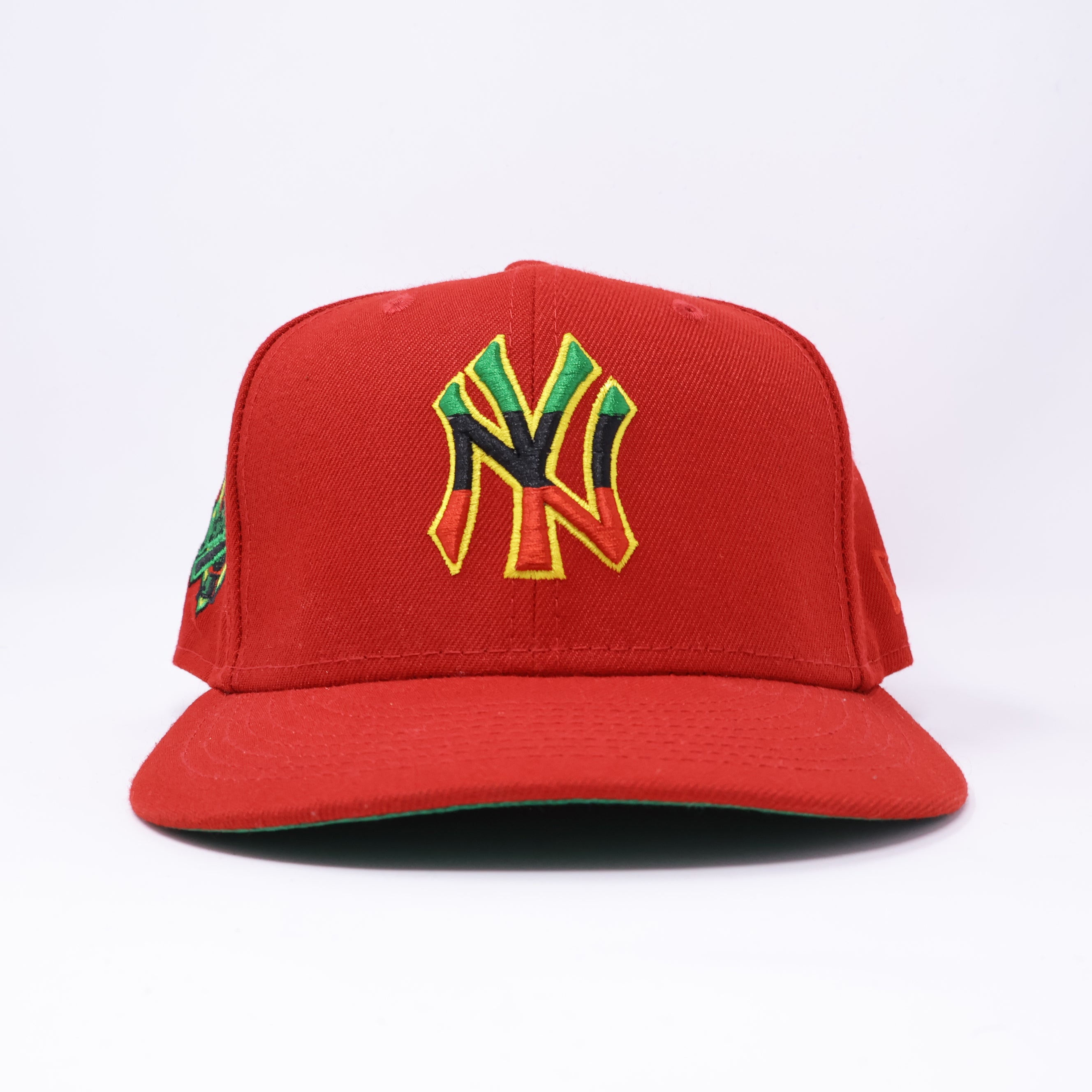 USED 3/8 Red New York Yankees 1996 World Series 59fifty New Era Fitted Hat Cap