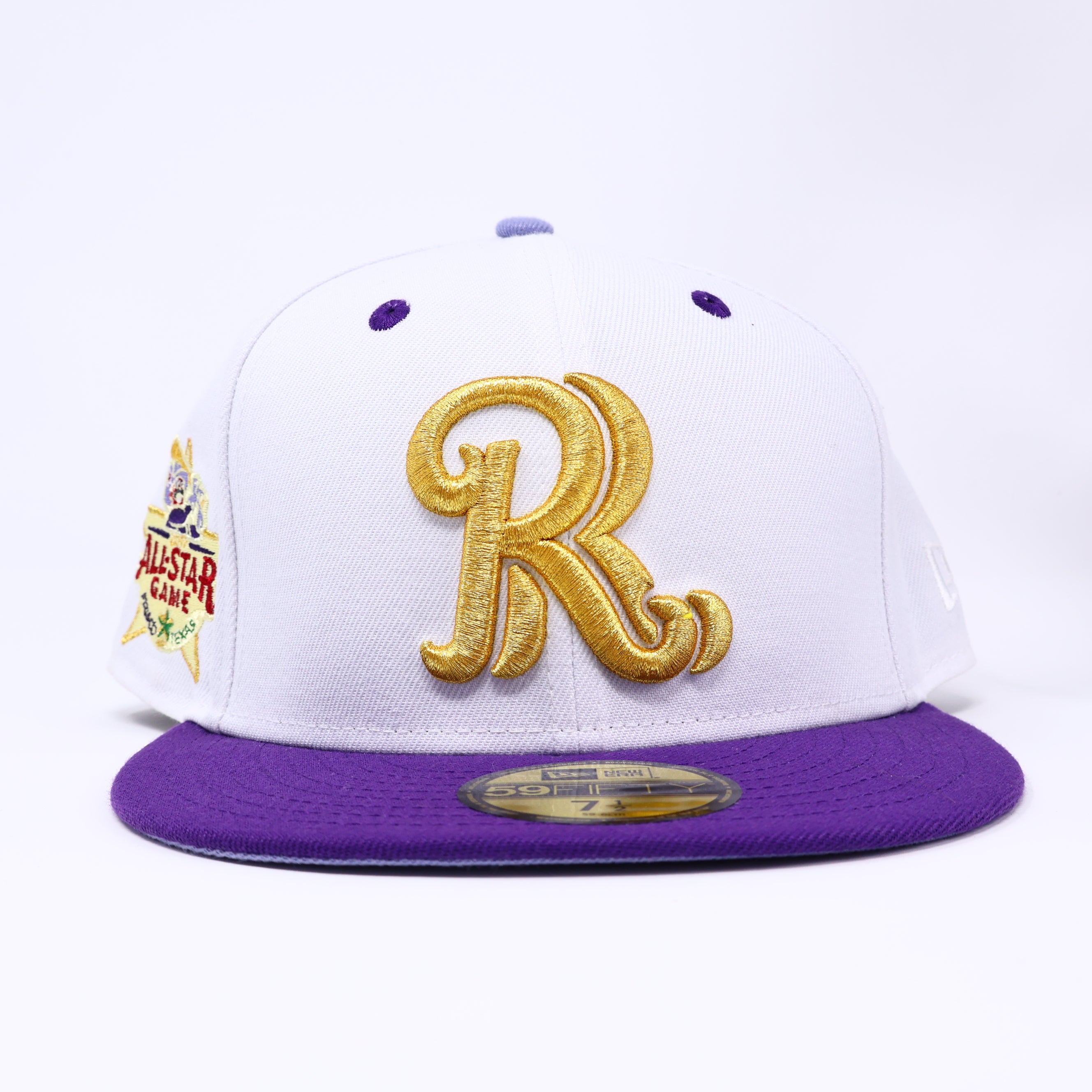 NEW 1/2 White Dallas Texas Rangers Frisco Rough Riders 59FIFTY New Era Fitted Hat