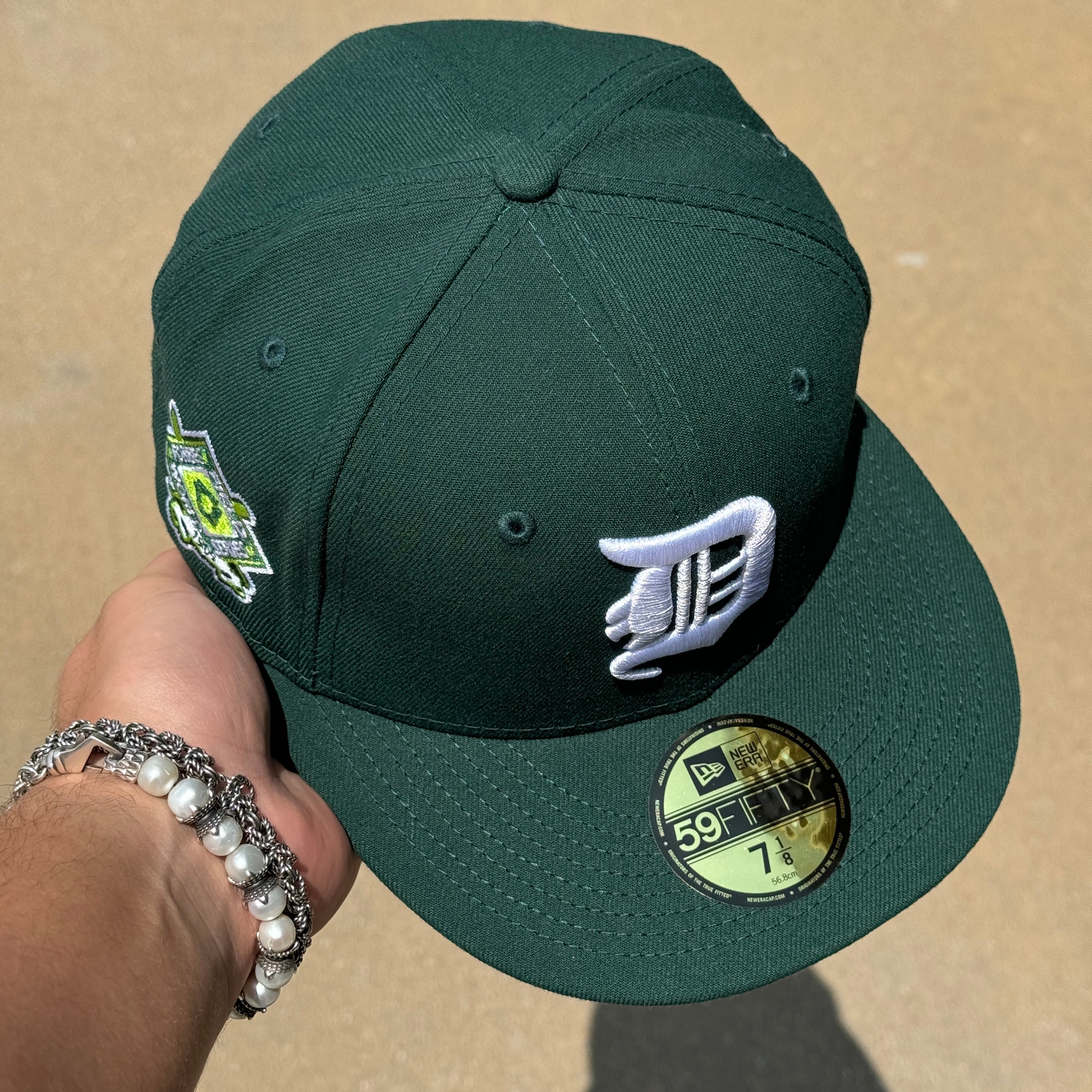 NEW 1/8 Green Detroit Tigers Forbes Field 59fifty New Era Fitted Hat Cap