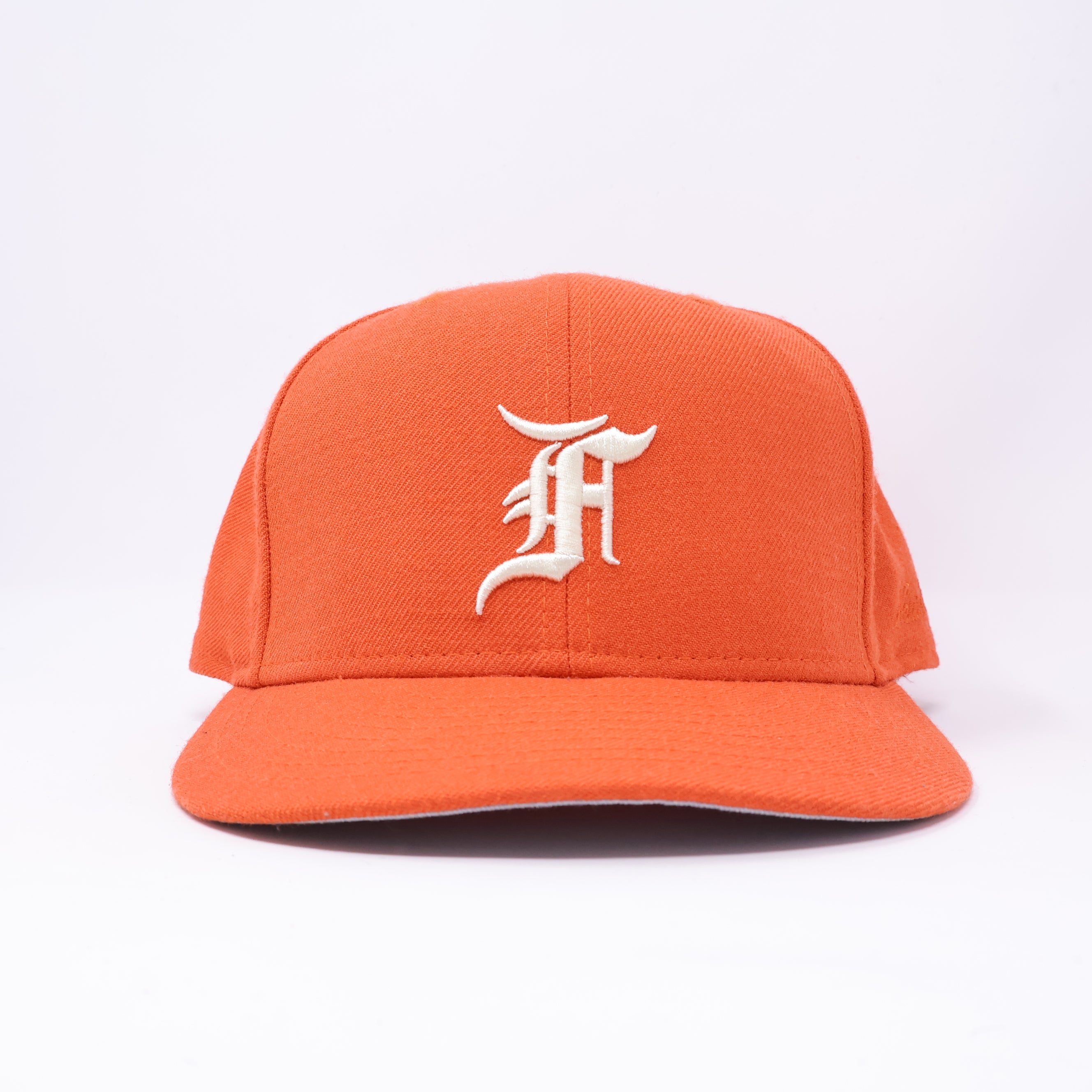 USED 3/8 Orange Detroit Tigers Fear of God 59fifty New Era Fitted Hat Cap