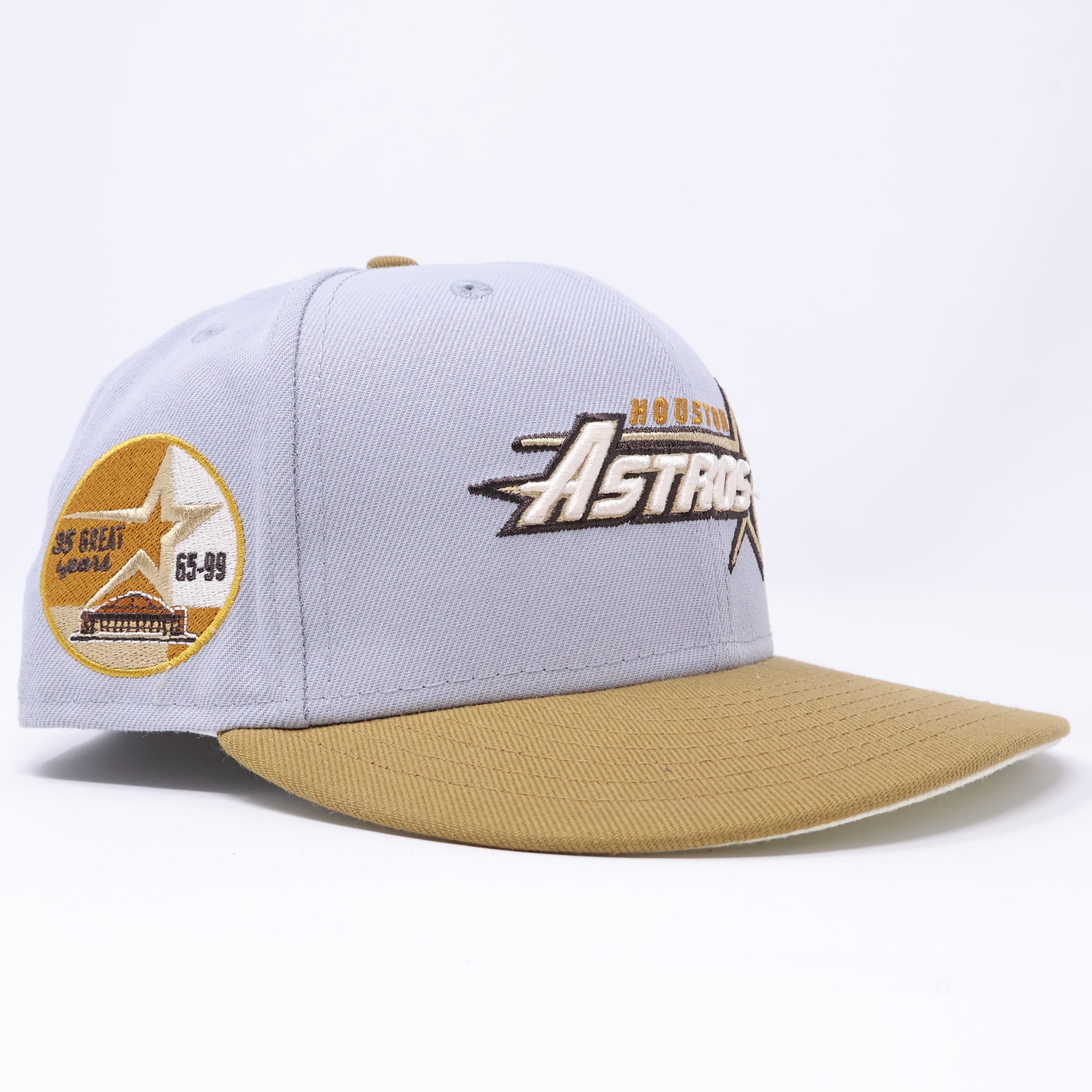 USED 3/8 Stone Houston Astros 35 Great Years 59fifty New Era Fitted Hat Cap