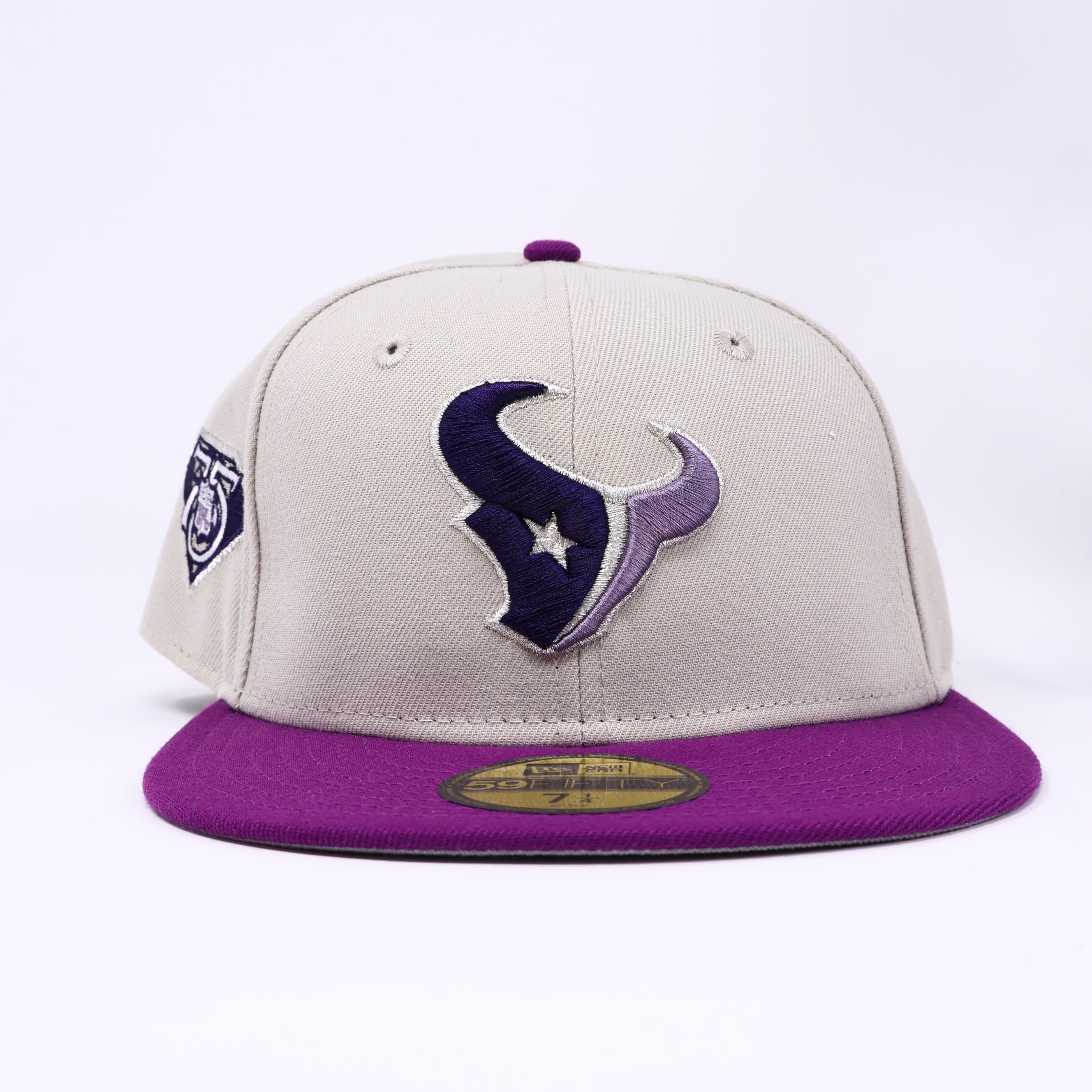 NWT 1/4 Stone Houston Texans NFL 59fifty New Era Fitted Hat Cap
