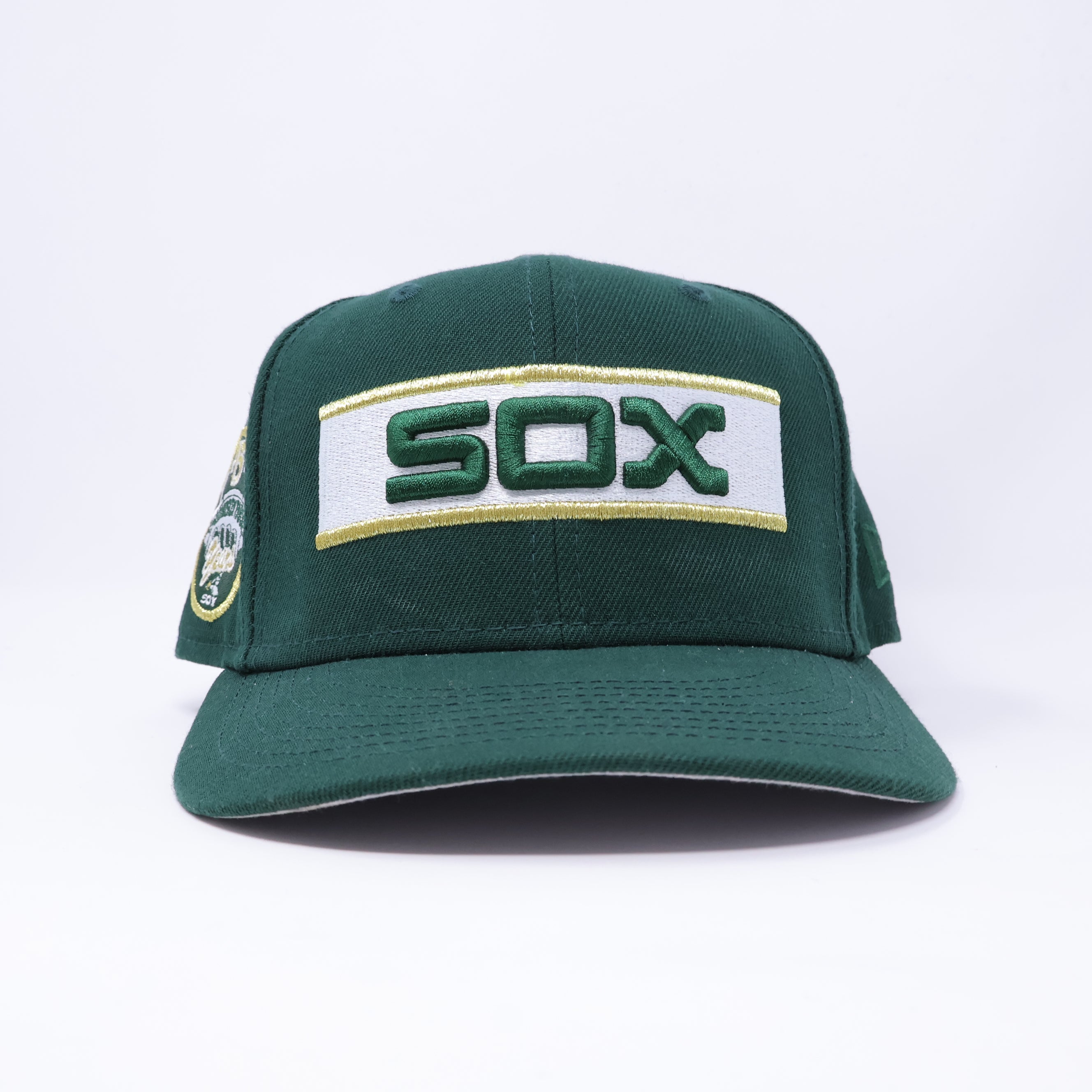 USED 3/8 Green Chicago White Sox 75 Years 59fifty New Era Fitted Hat Cap