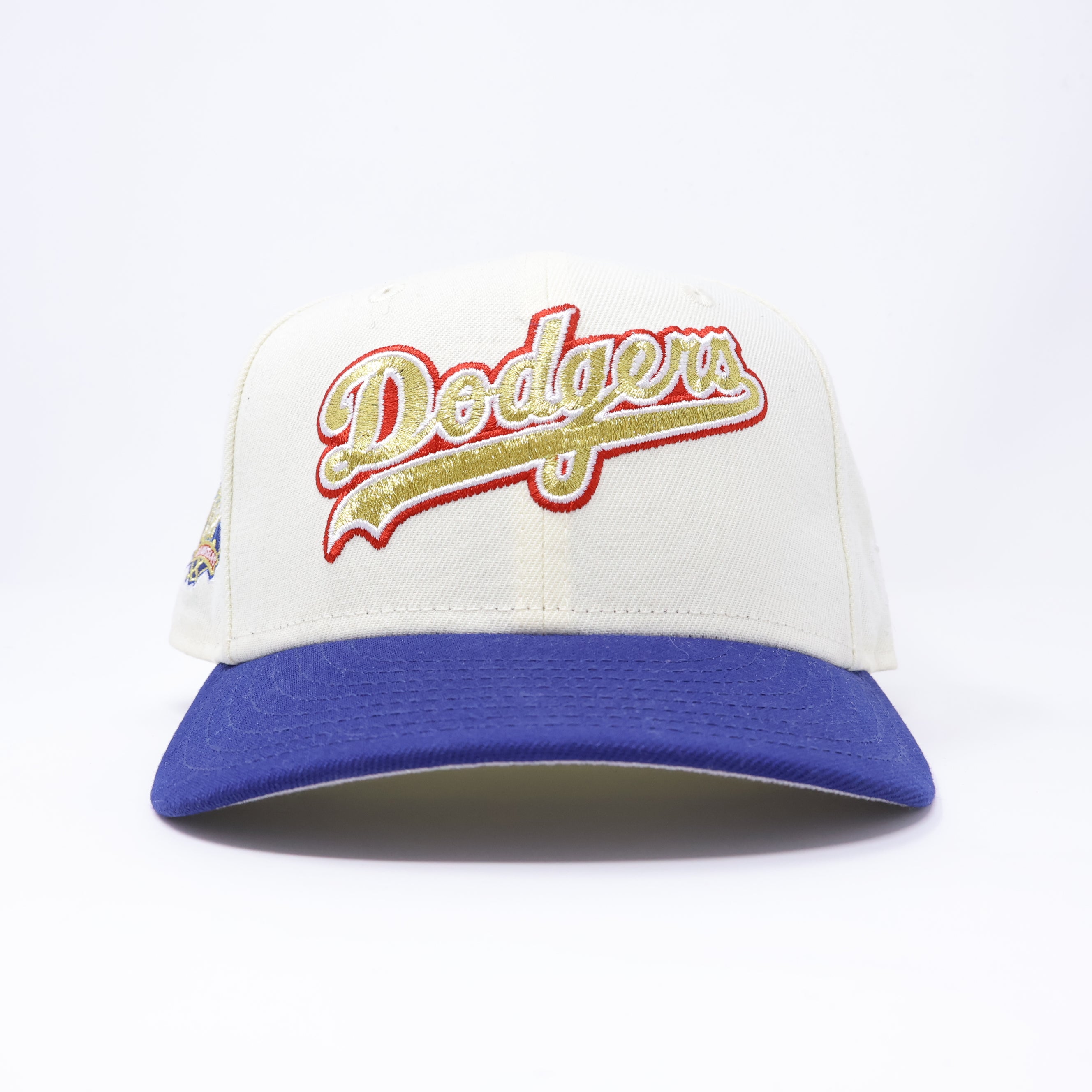 USED 3/8 Chrome Los Angeles Dodgers 40th Anniversary 59fifty New Era Fitted Hat Cap