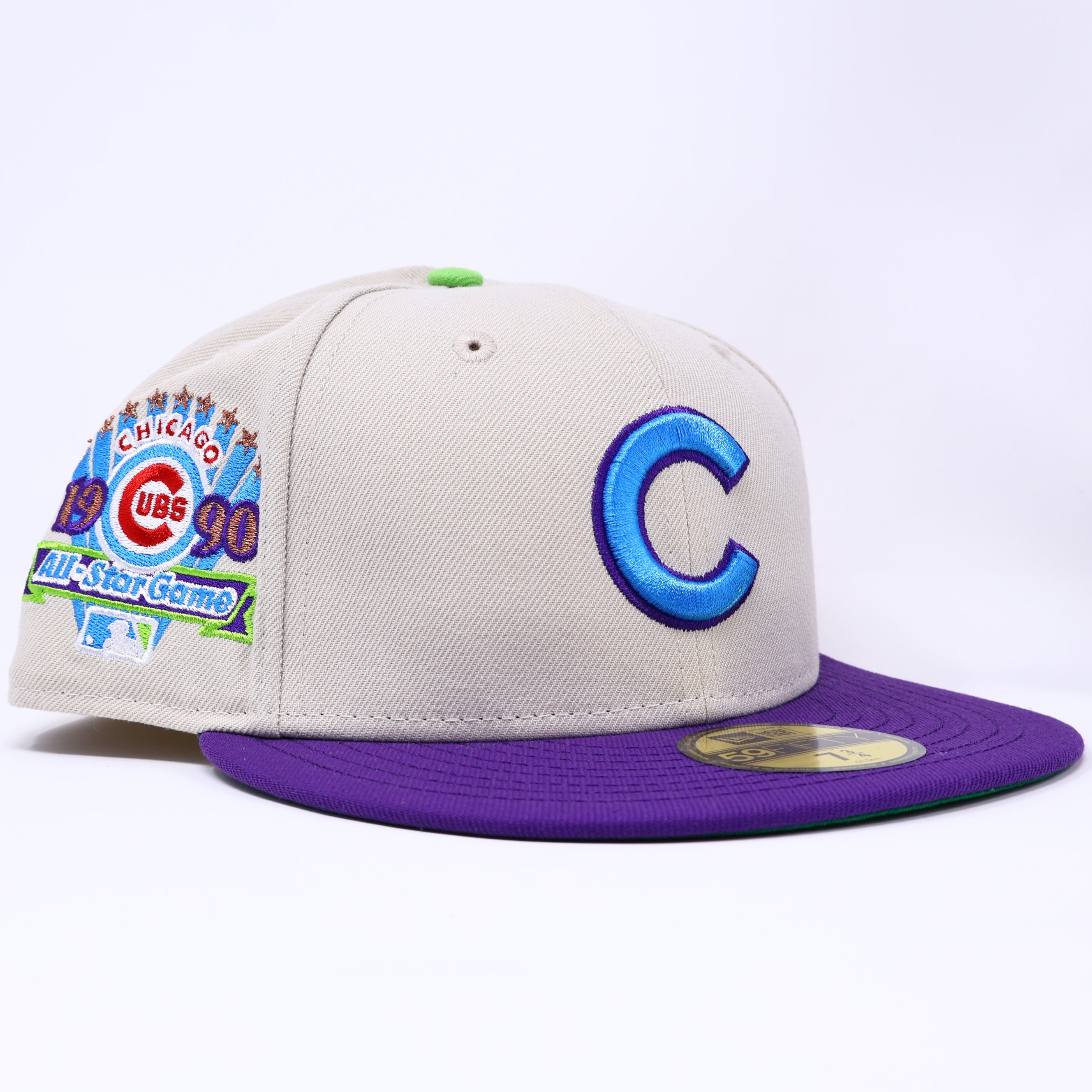 NWT 3/4 Stone Chicago Cubs 1990 All Star Game 59fifty New Era Fitted Hat Cap