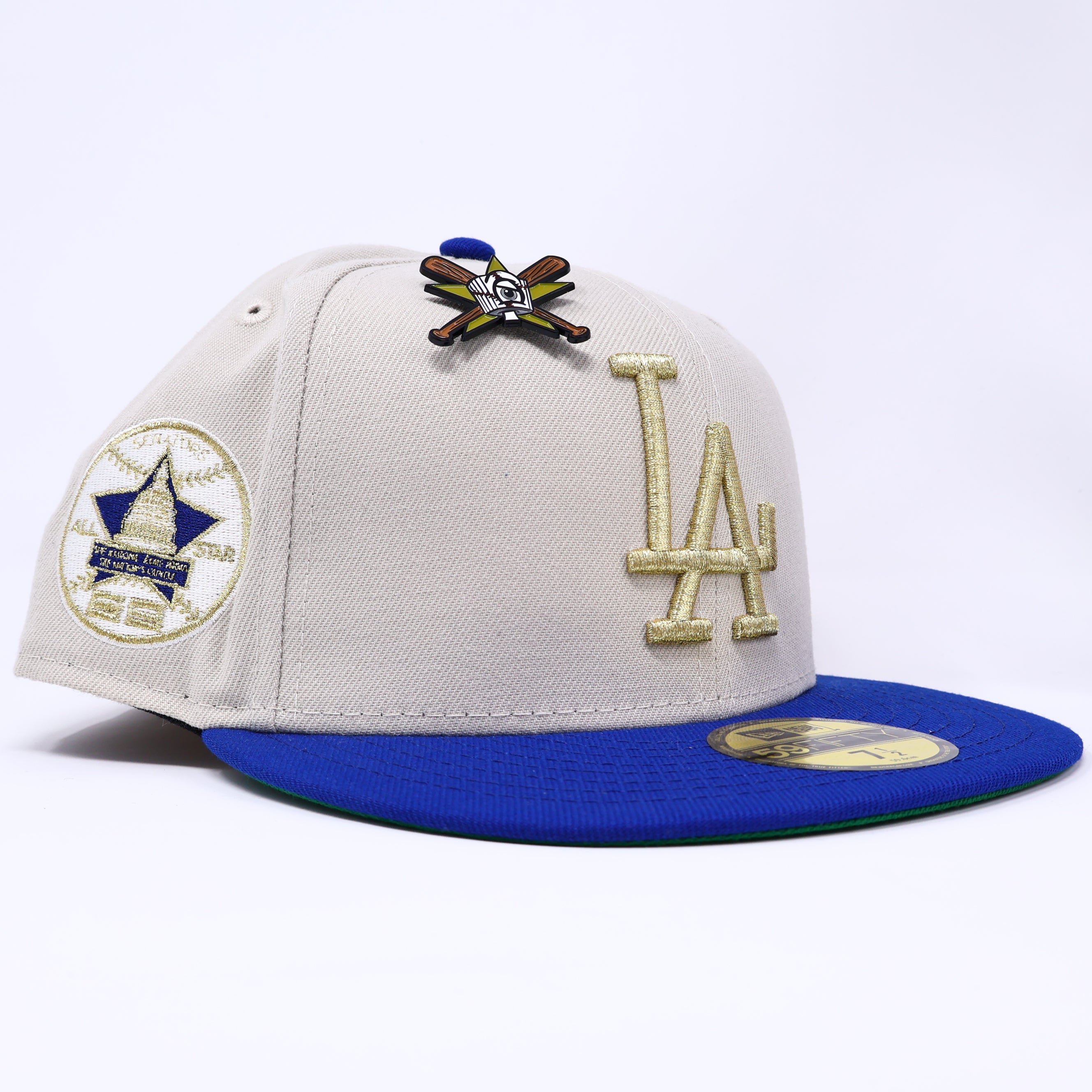NWT 1/2 Stone Los Angeles Dodgers 1962 All Star Game 59fifty New Era Fitted Hat Cap