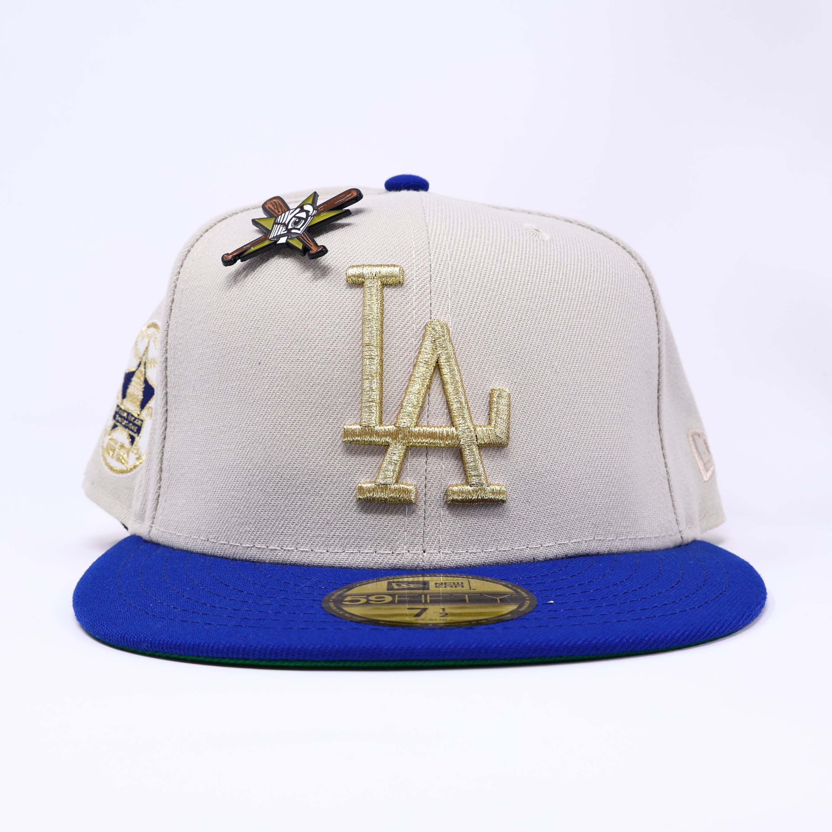 NWT 1/2 Stone Los Angeles Dodgers 1962 All Star Game 59fifty New Era Fitted Hat Cap
