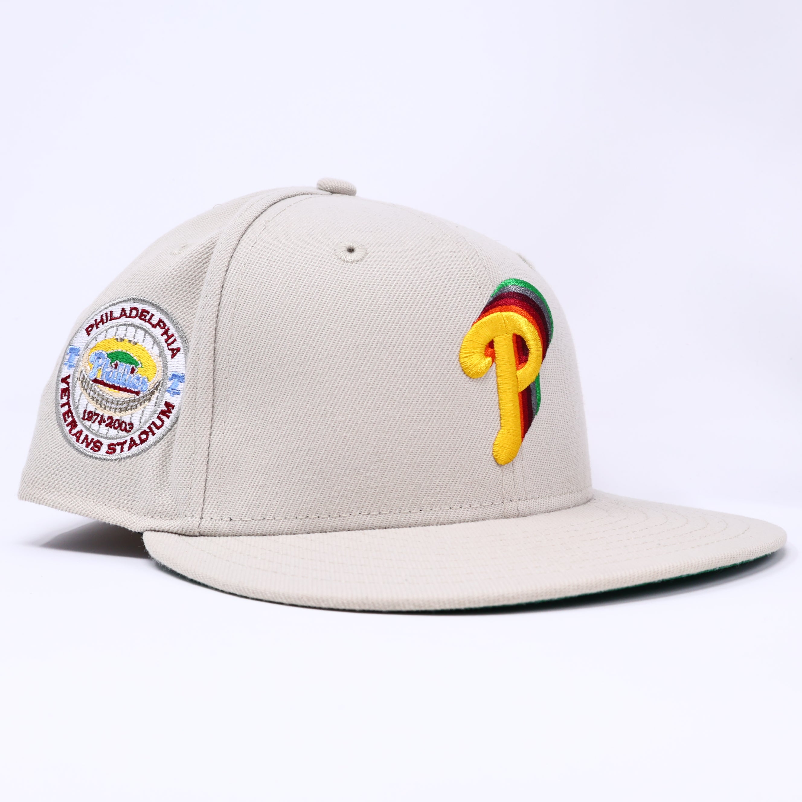 NEW 7 Stone Philadelphia Phillies Veterans Stadium 59fifty New Era Fitted Hat Cap
