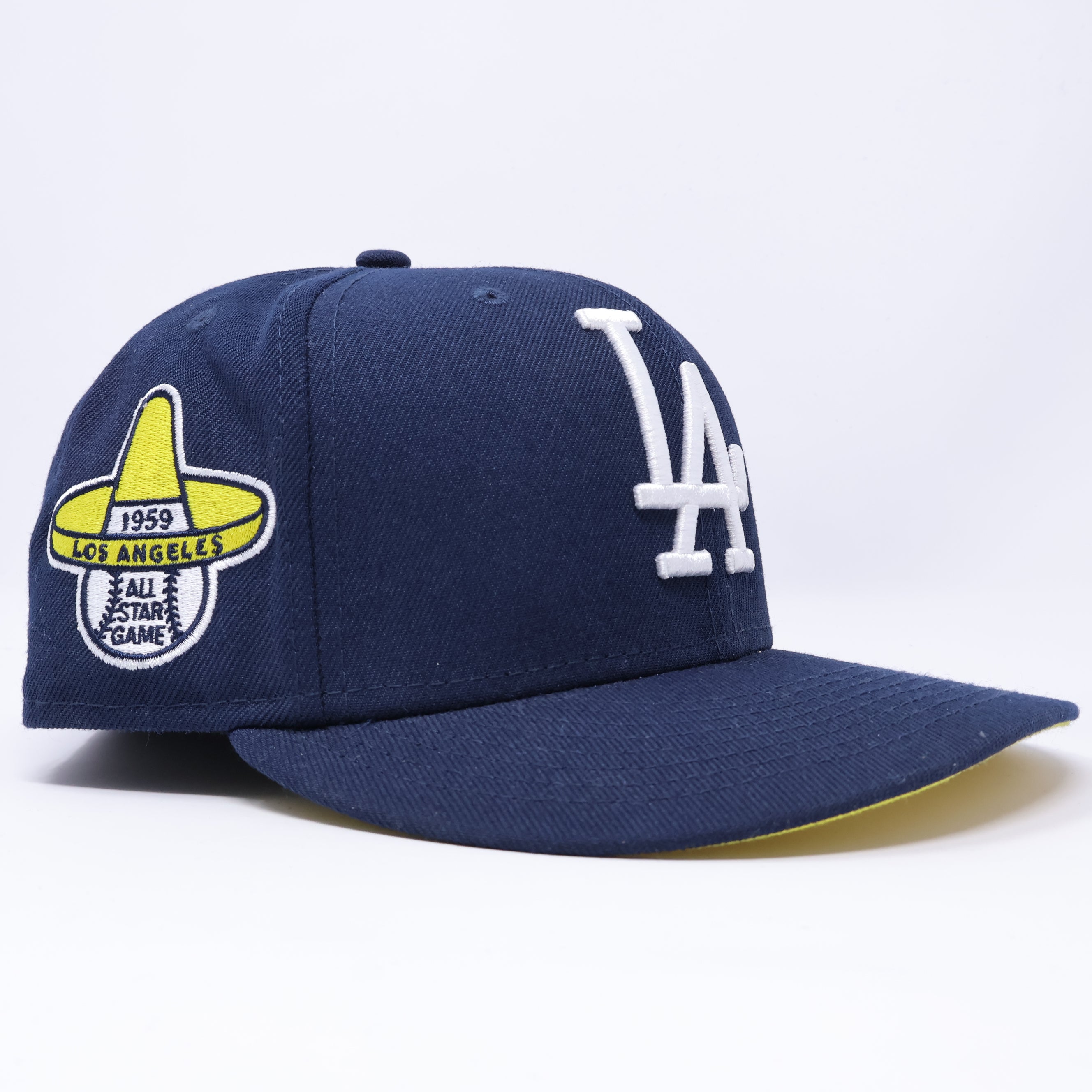 USED 3/8 Blue Los Angeles Dodgers 1959 All-Star Game 59fifty New Era Fitted Hat Cap