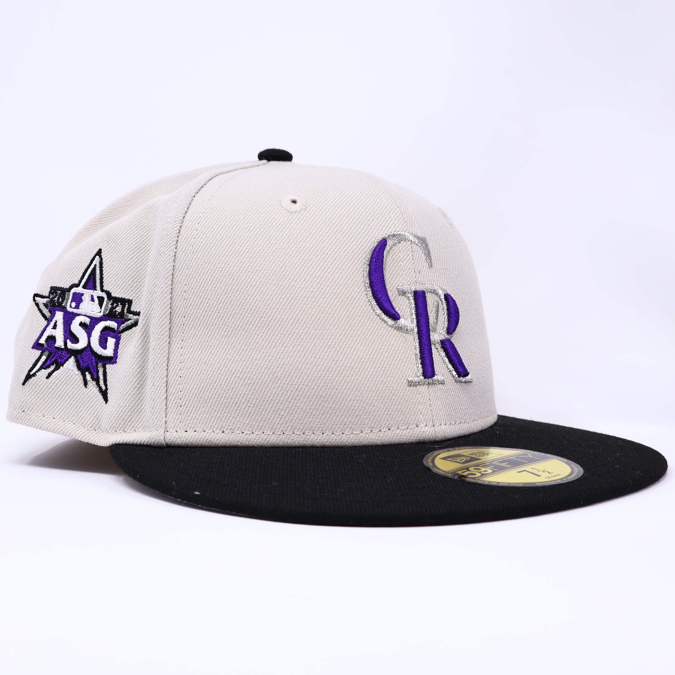 7 1/2 NEW Stone Grey Colorado Rockies All Star Game 59fifty New Era Fitted Cap Hat