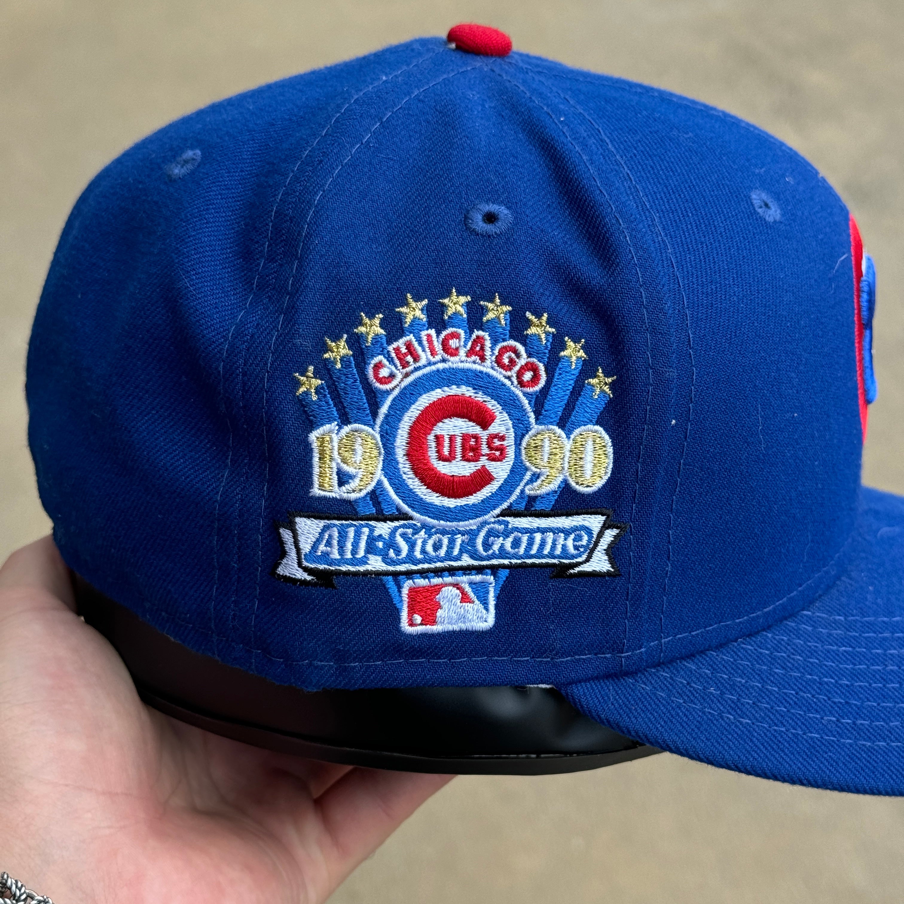 Chicago Cubs MLB 1990 All authentic Star Game Glacier Blue 59FIFTY New Era Hat Size 7 1/4