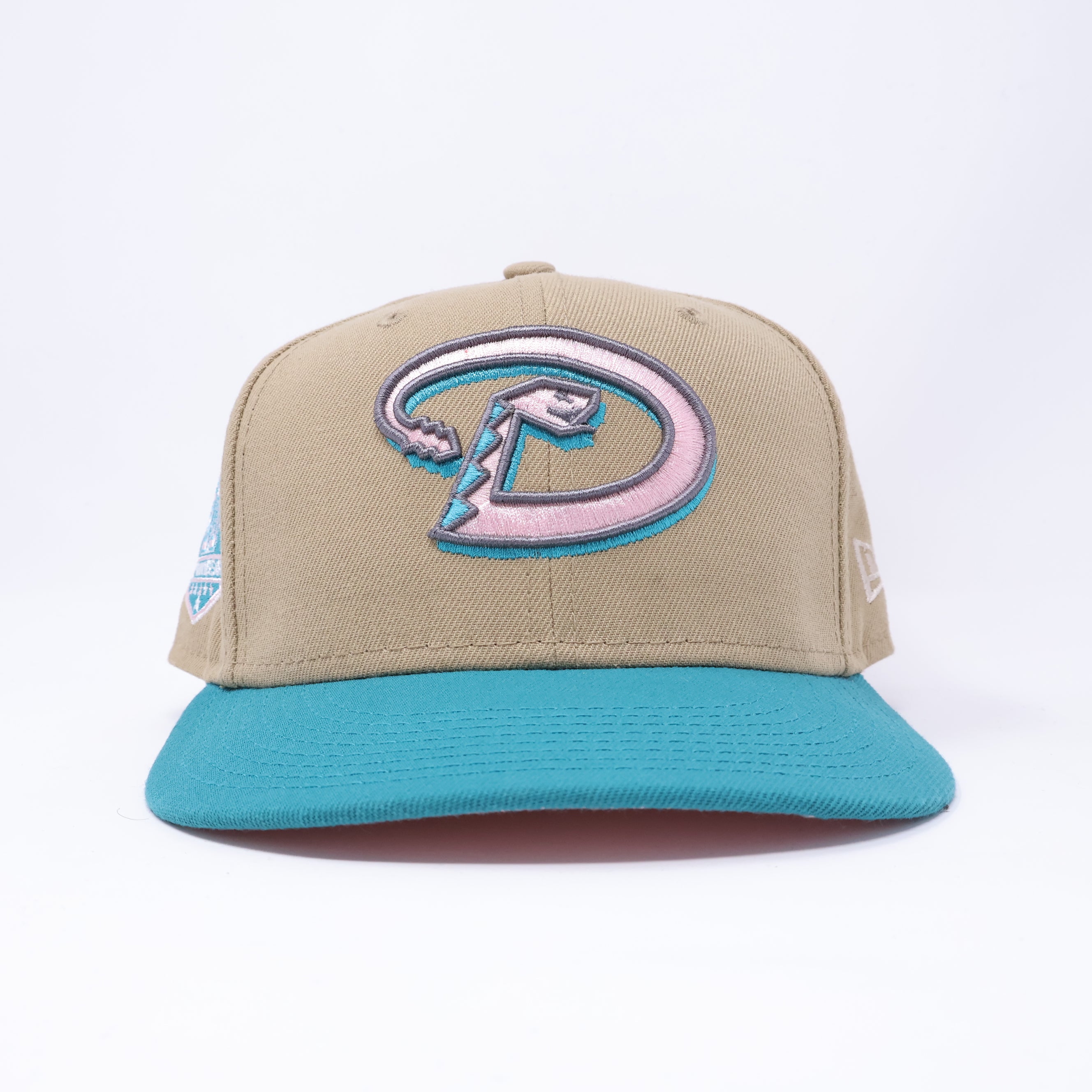 USED 3/8 Khaki Arizona Diamondbacks 20th Anniversary 59fifty New Era Fitted Hat Cap