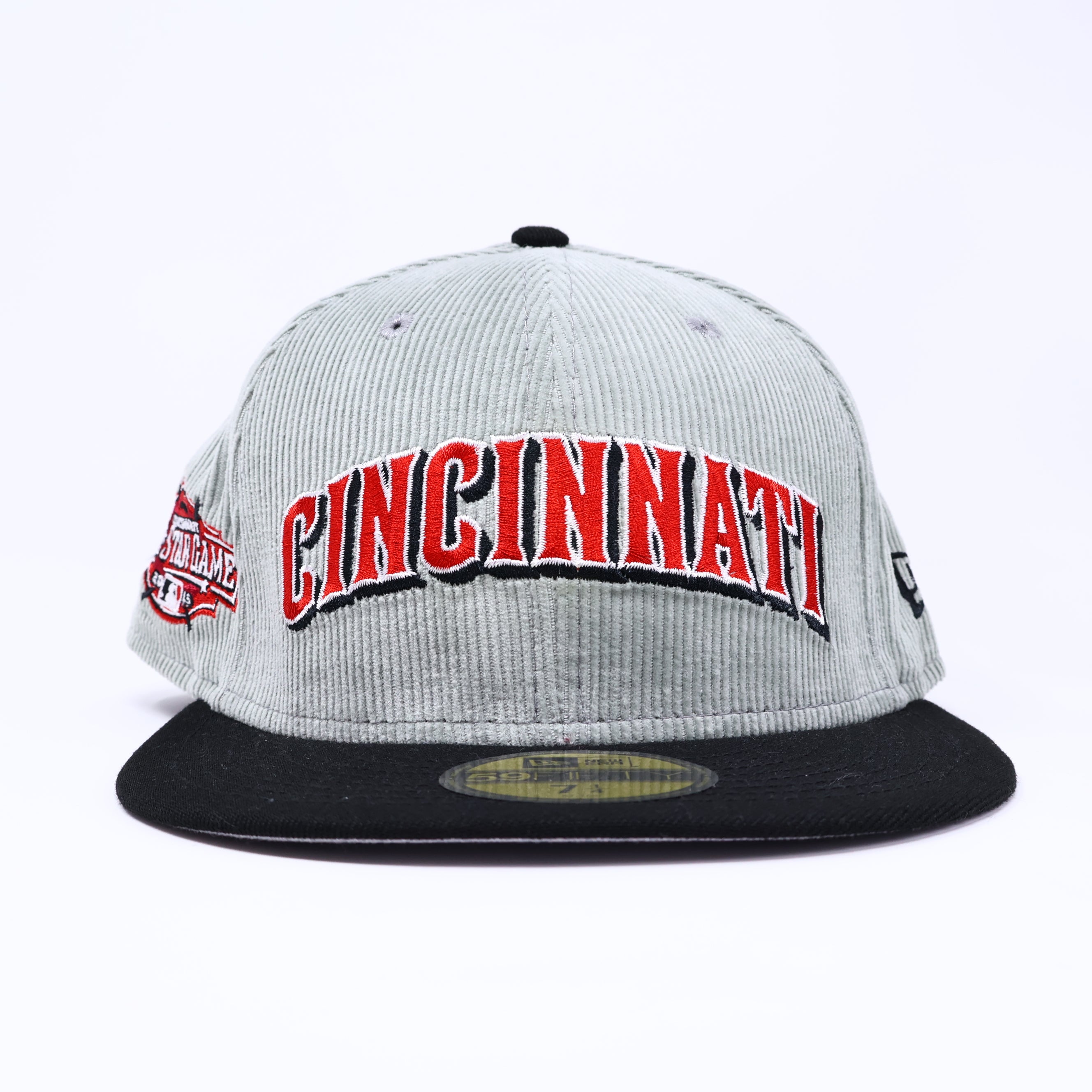 NWT 1/4 Gray Cincinnati Reds 2015 All Star Game 59fifty New Era Fitted Hat Cap