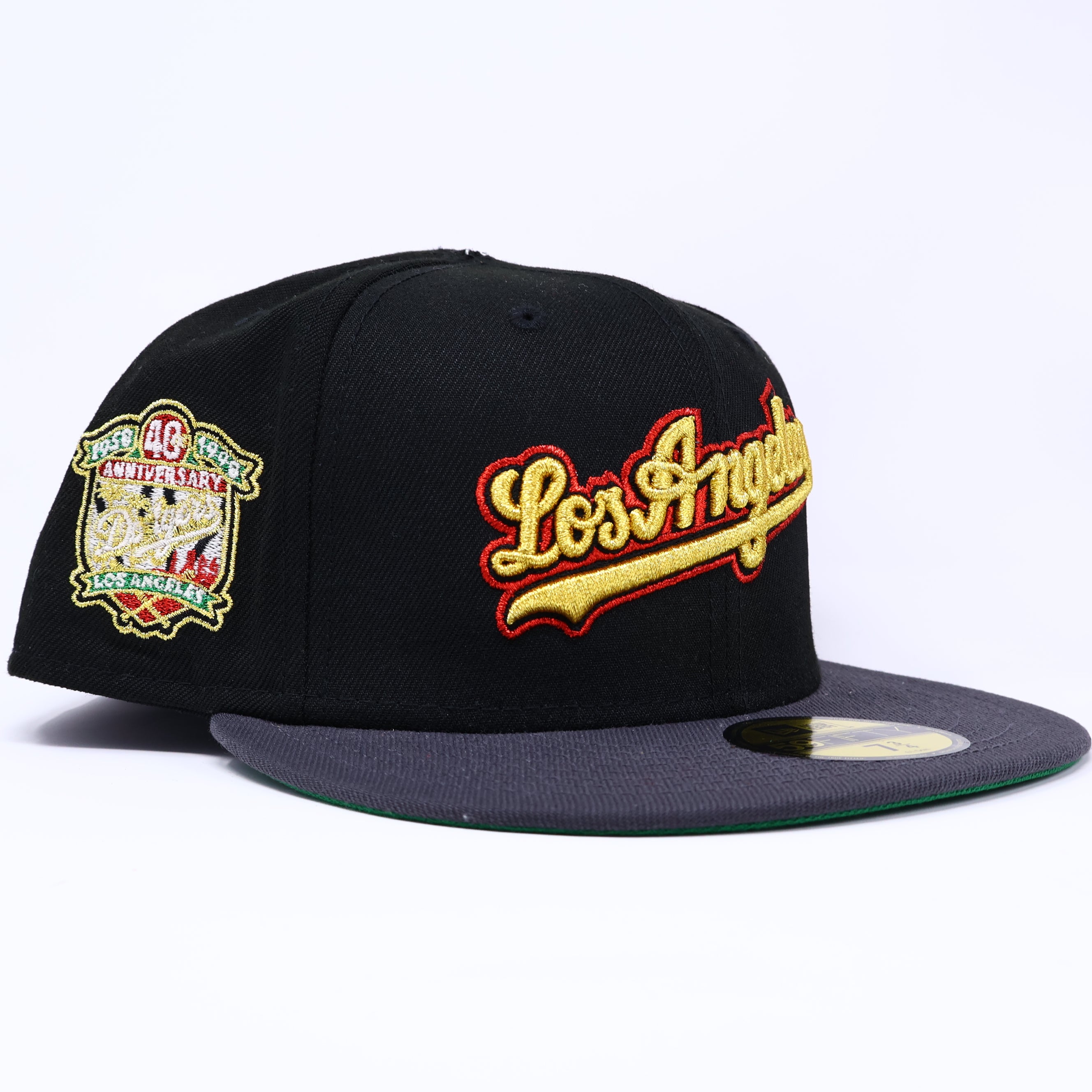 DFCT 3/4 Black Los Angeles Dodgers 40th Anniversary 59fifty New Era Fitted Hat Cap
