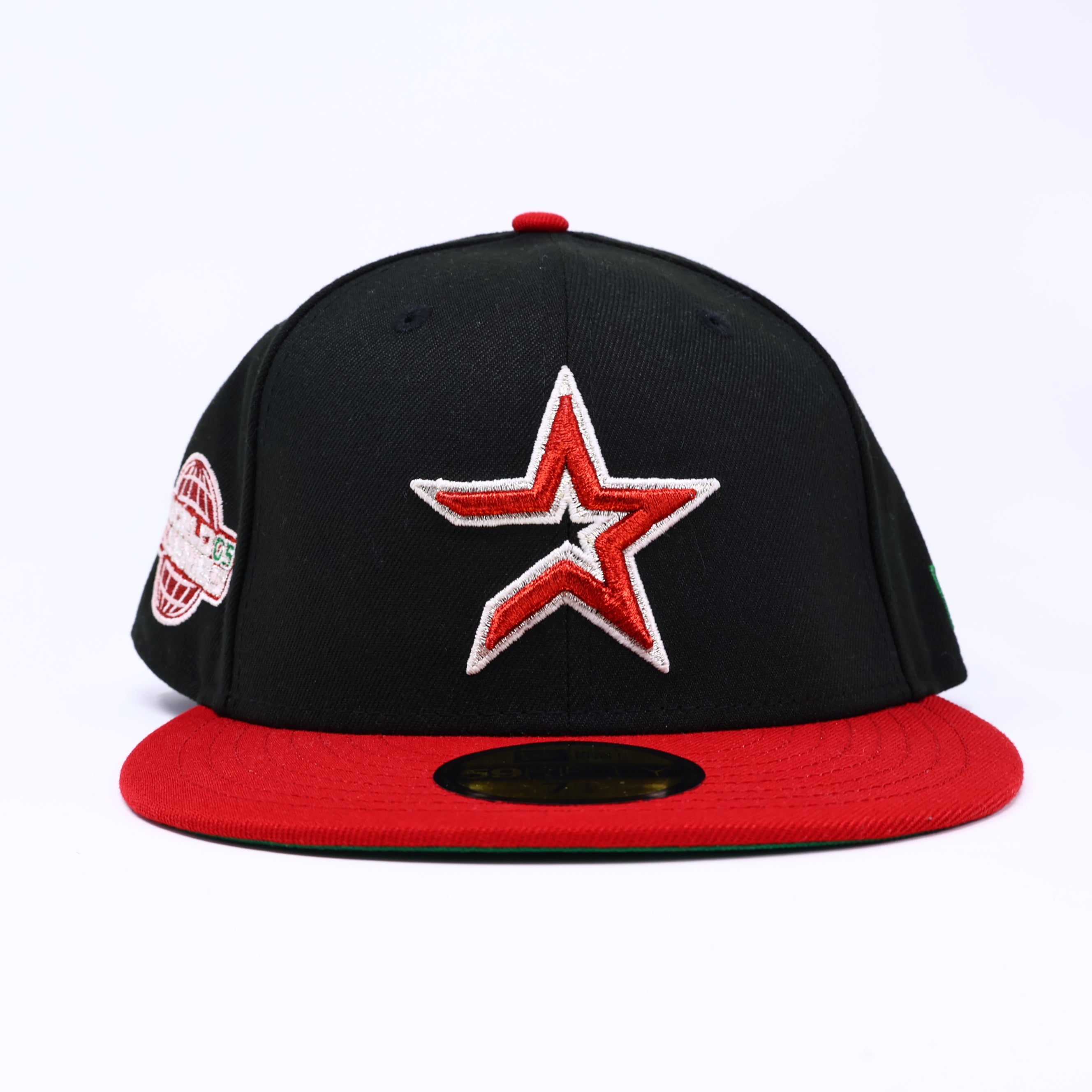 NWT 1/2 Black Houston Astros 2005 World Series 59fifty New Era Fitted Hat Cap
