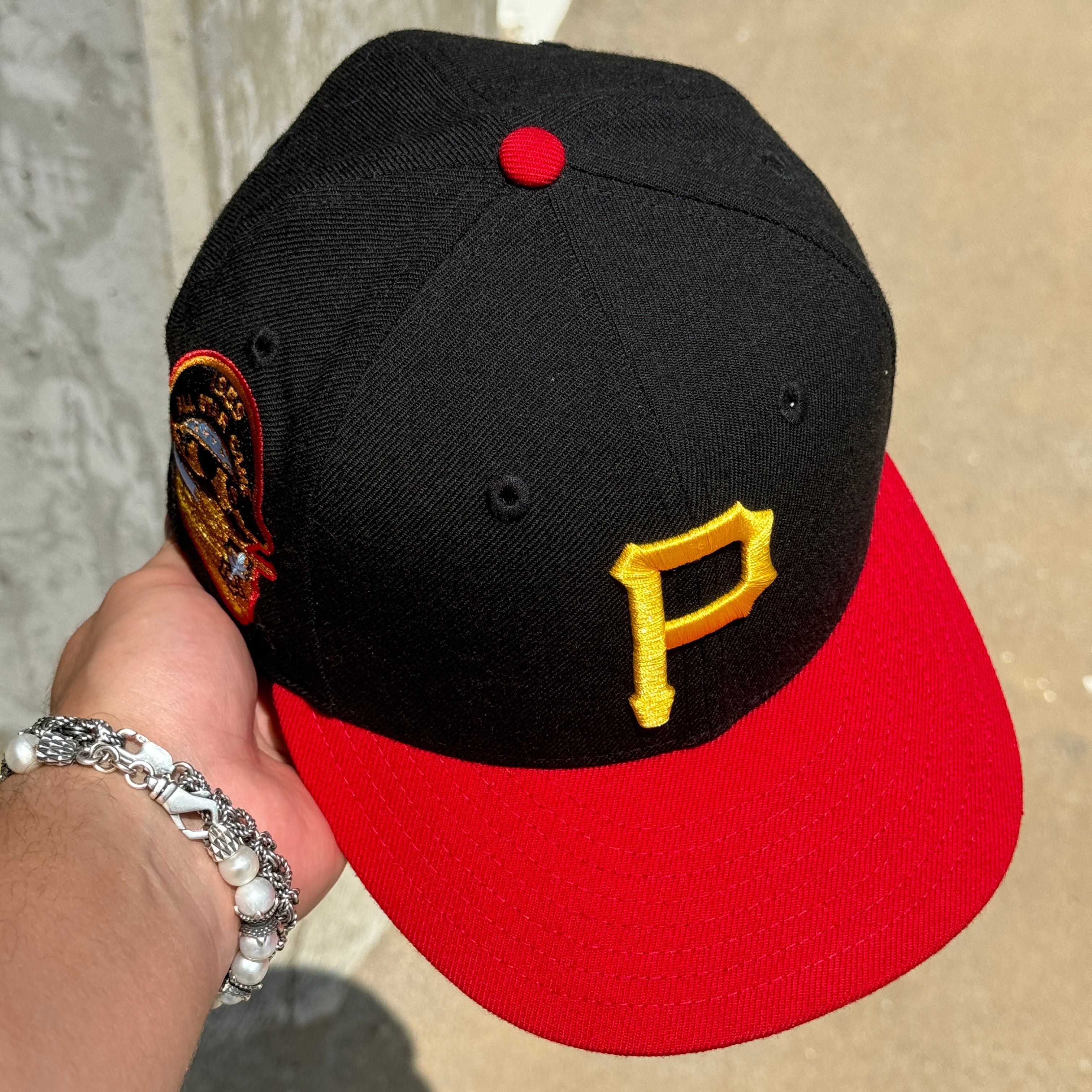 USED 1/4 Black Pittsburg Pirates 1959 All Star Game 59fifty New Era Fitted Hat Cap